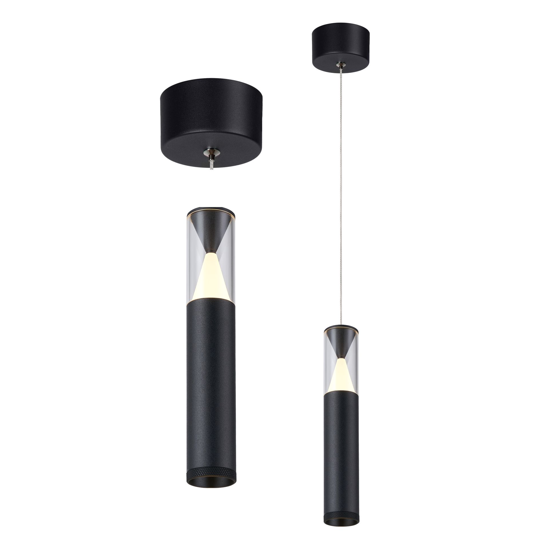SPARK * SOSPESO 1L LED 7W - NERO Sabbia