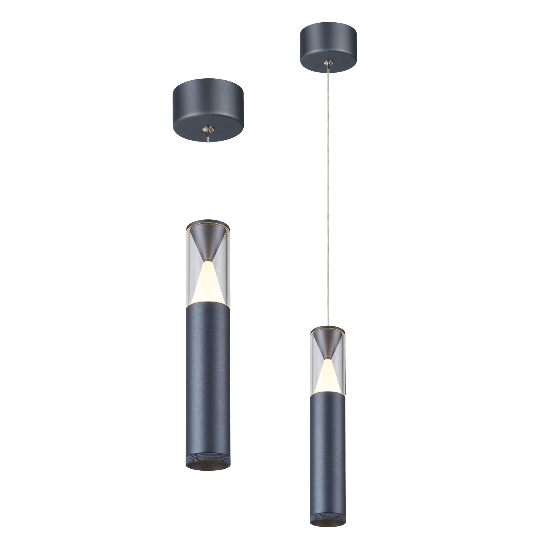 SPARK * LED PENDANT 1L 7W - DARK GREY