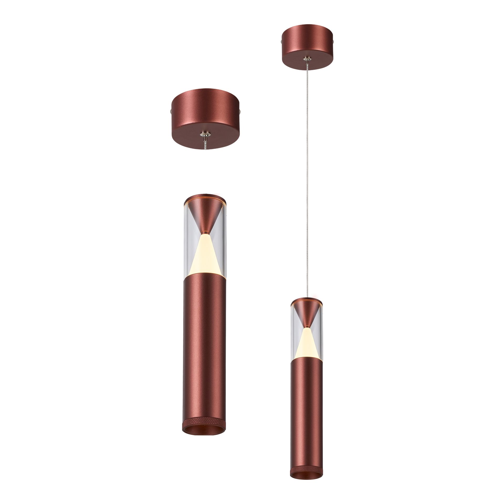 SPARK * SOSPESO 1L LED 7W - Oro rosado