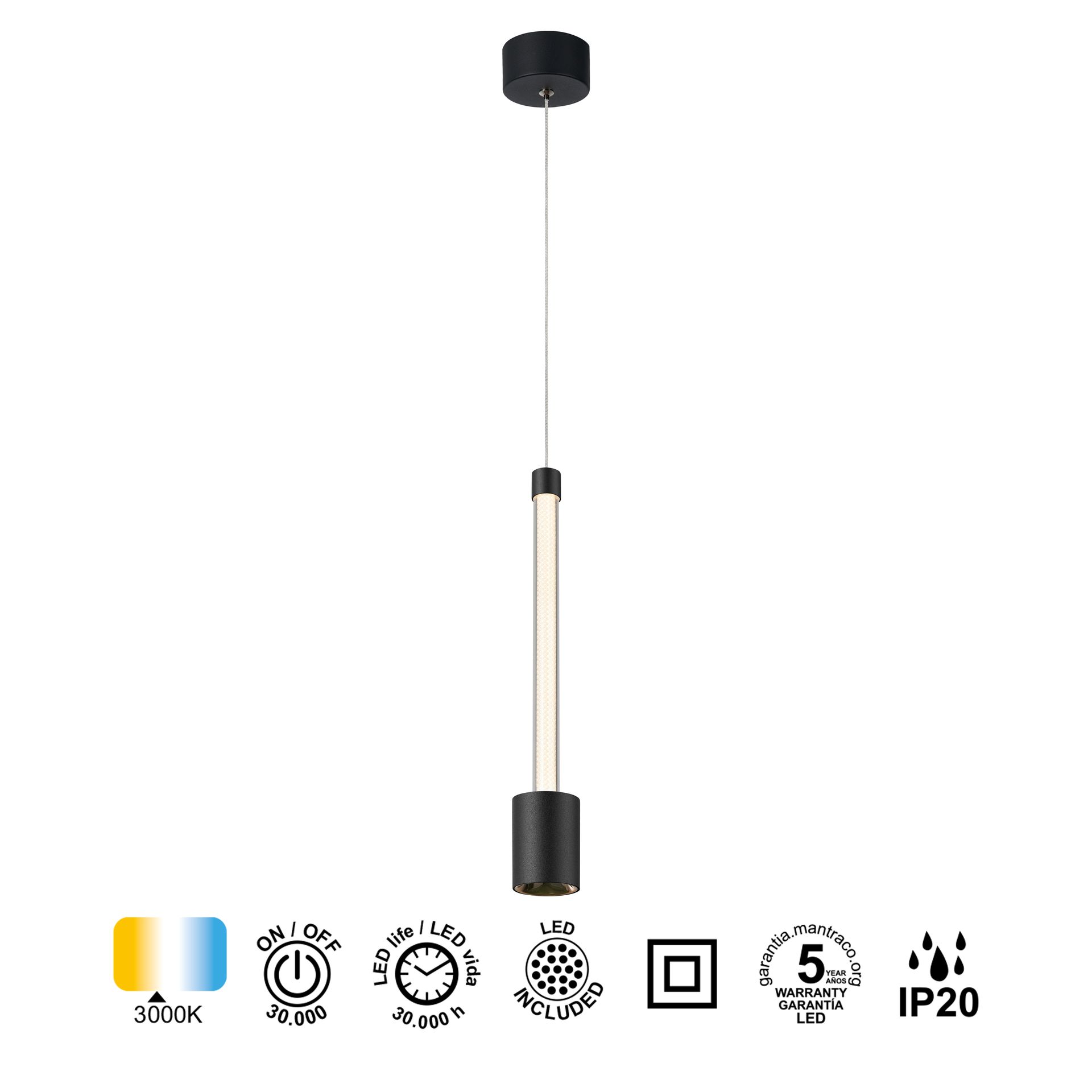 Fugaz · Luminarias de techo · Black