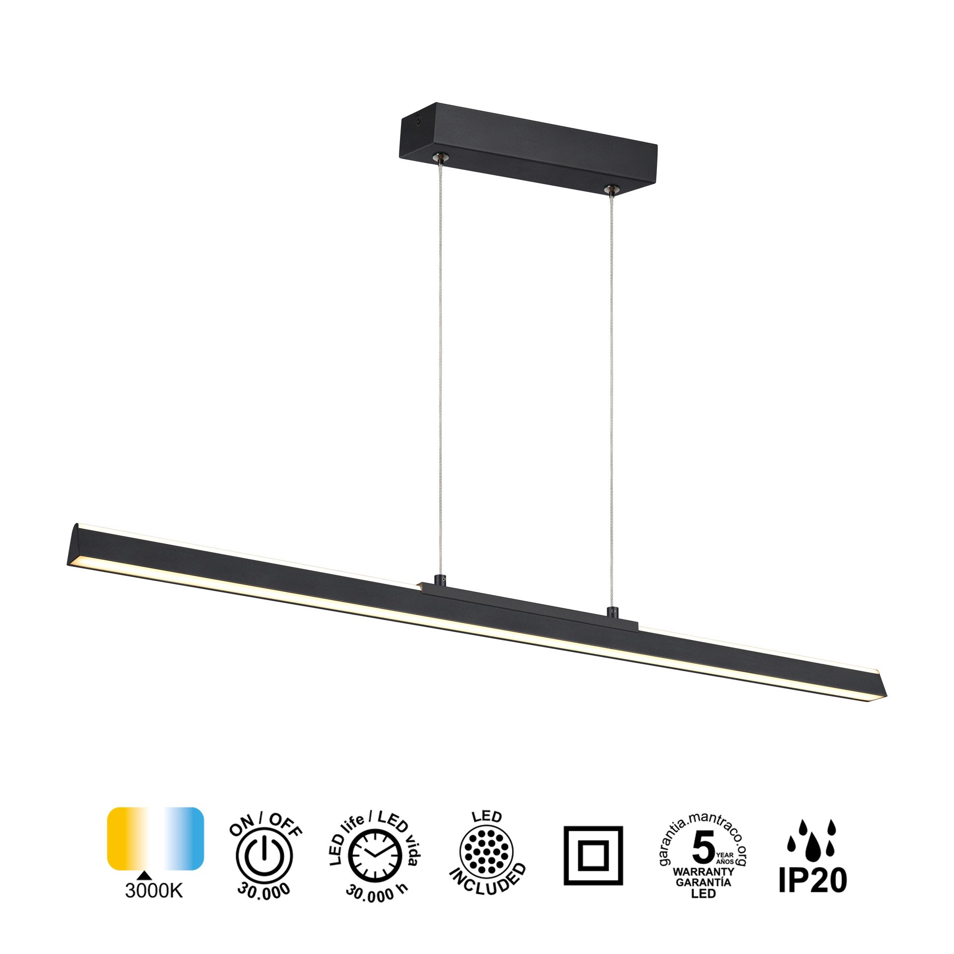 LINEL * LED PENDANT 36W - SANDY BLACK
