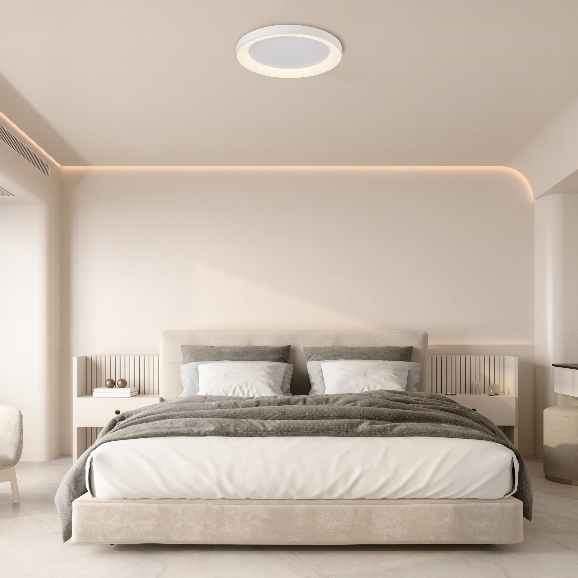 NISEKO II * LED CEILING 60W D.65CM  WHITE