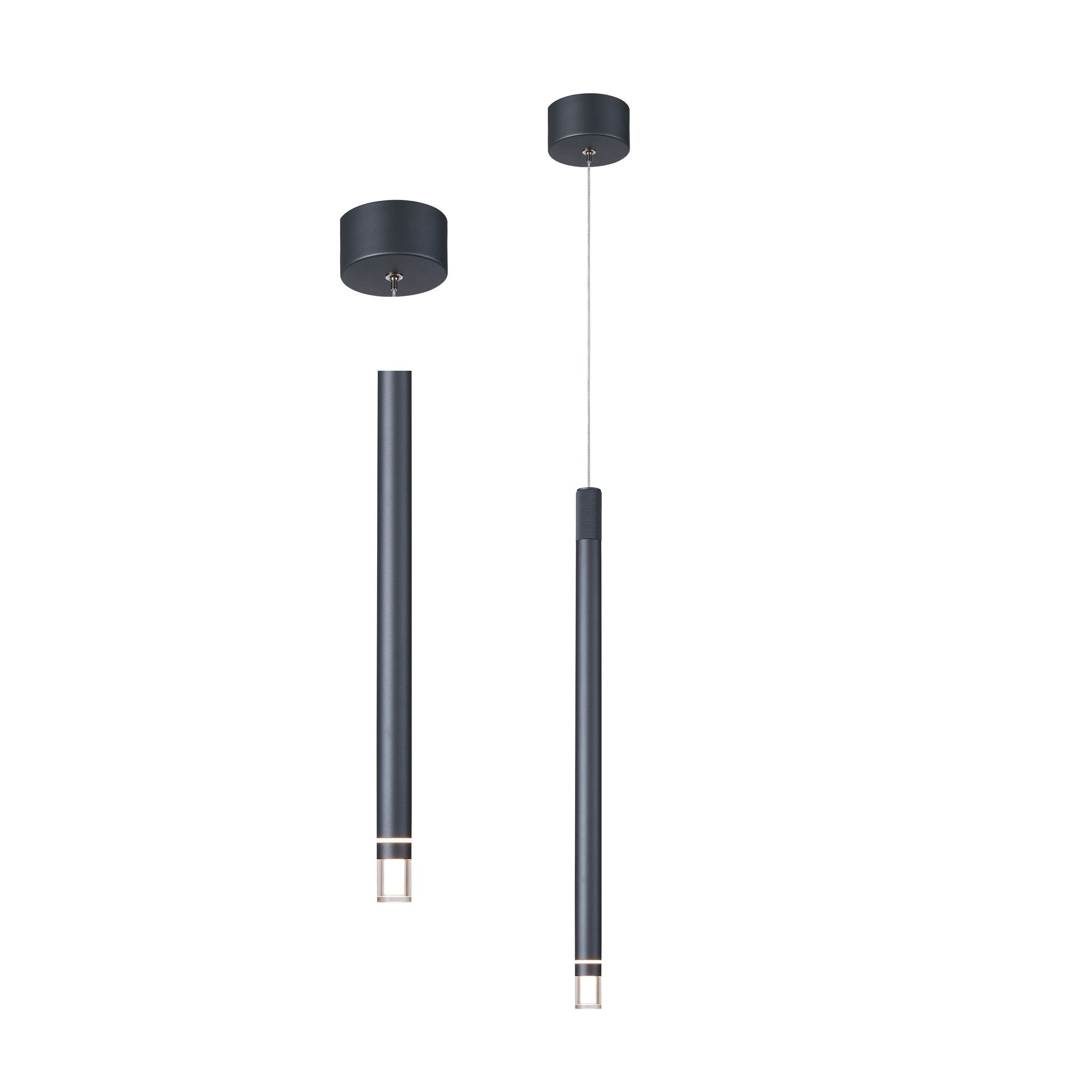 MOANA * LED PENDANT 1L 7W - DARK GREY
