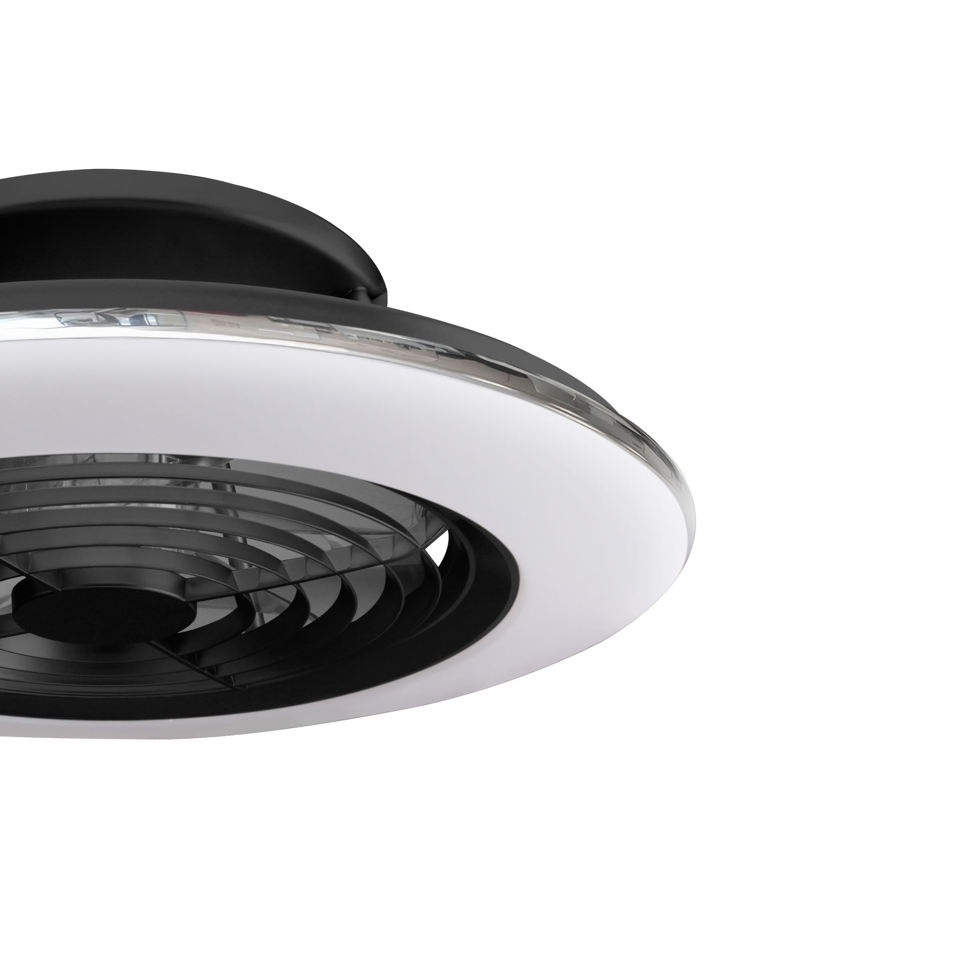 ***OFER/DES*** ALISIO MINI * VENTILATORE NERO LED CON TELECOMANDO
