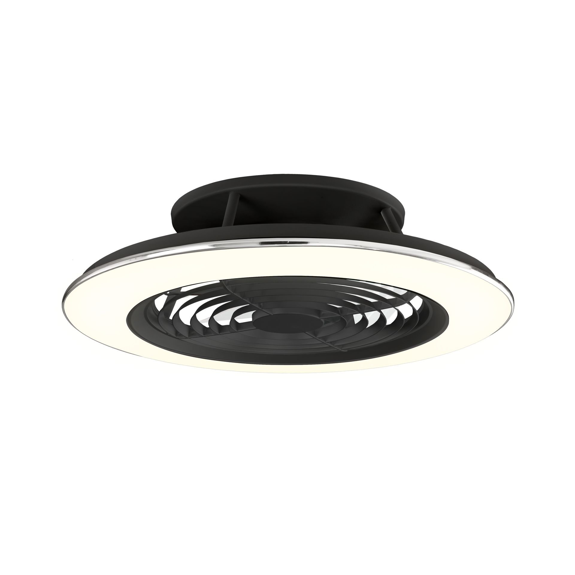 ALISIO XL * VENTILATORE NERO LED CON TELECOMANDO
