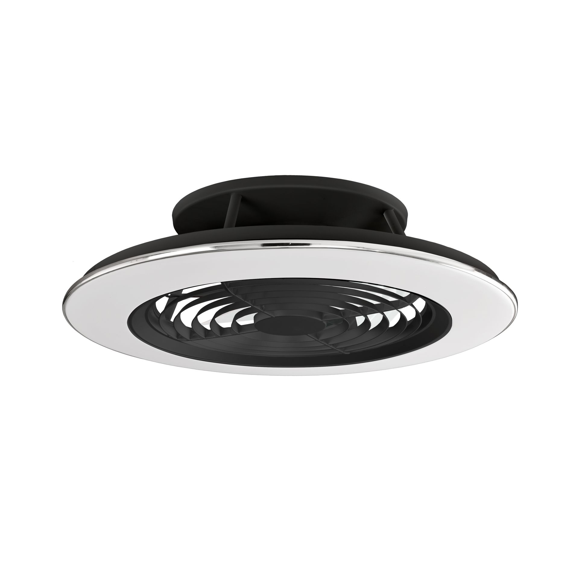 ALISIO XL * VENTILATORE NERO LED CON TELECOMANDO
