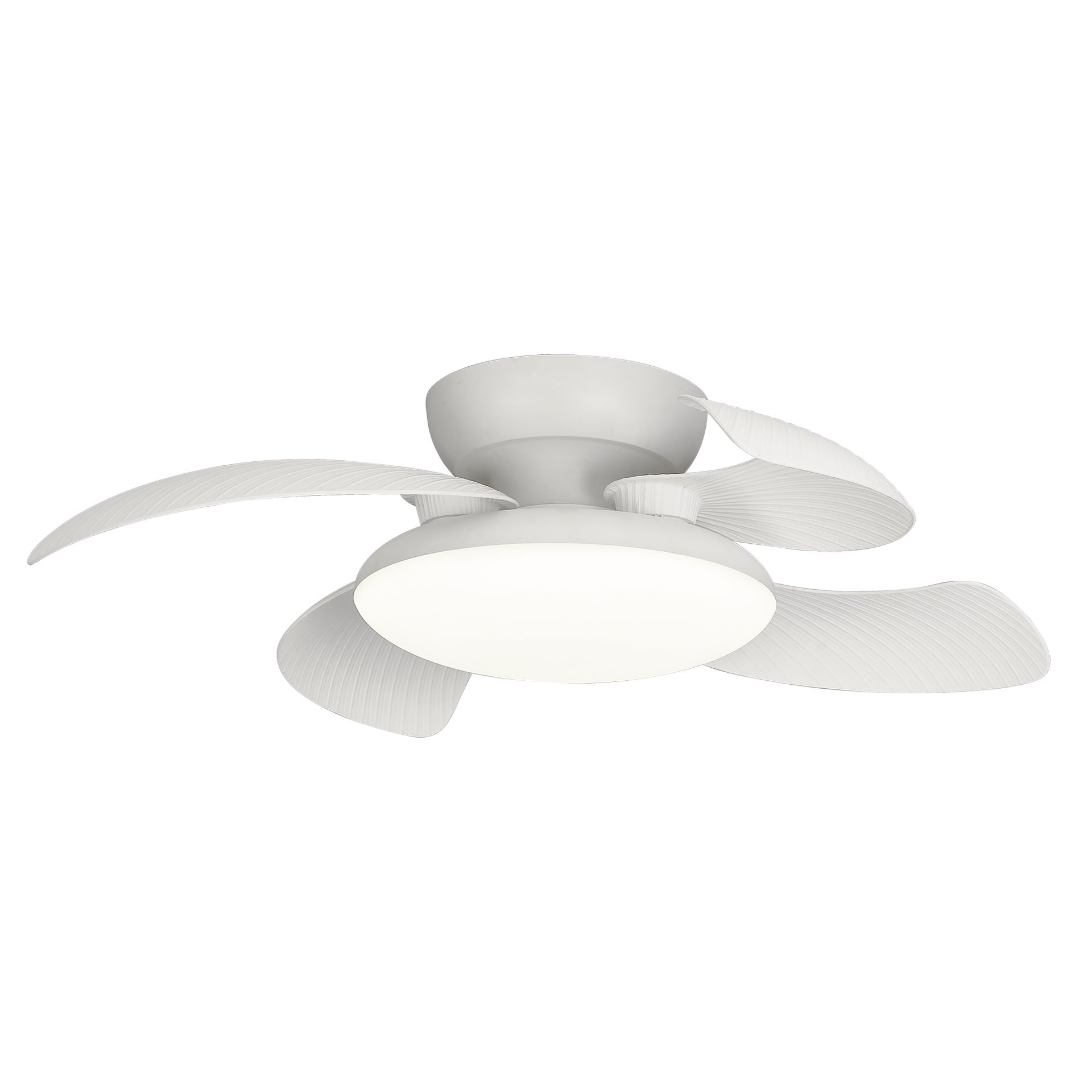 Aloha · Ventilador de aspas desplegables con luz · Blanco