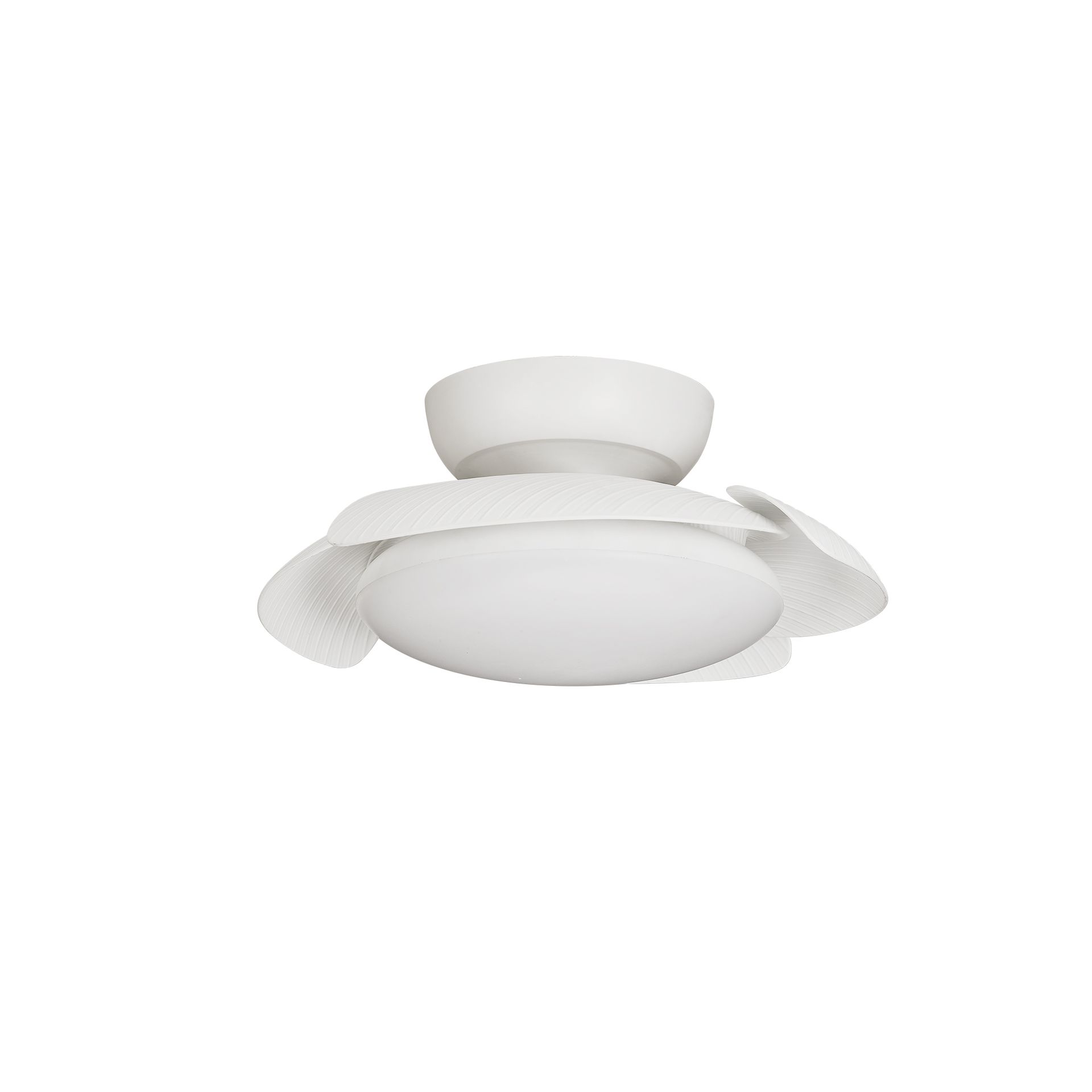 Aloha · Ventilador de aspas desplegables con luz · Blanco