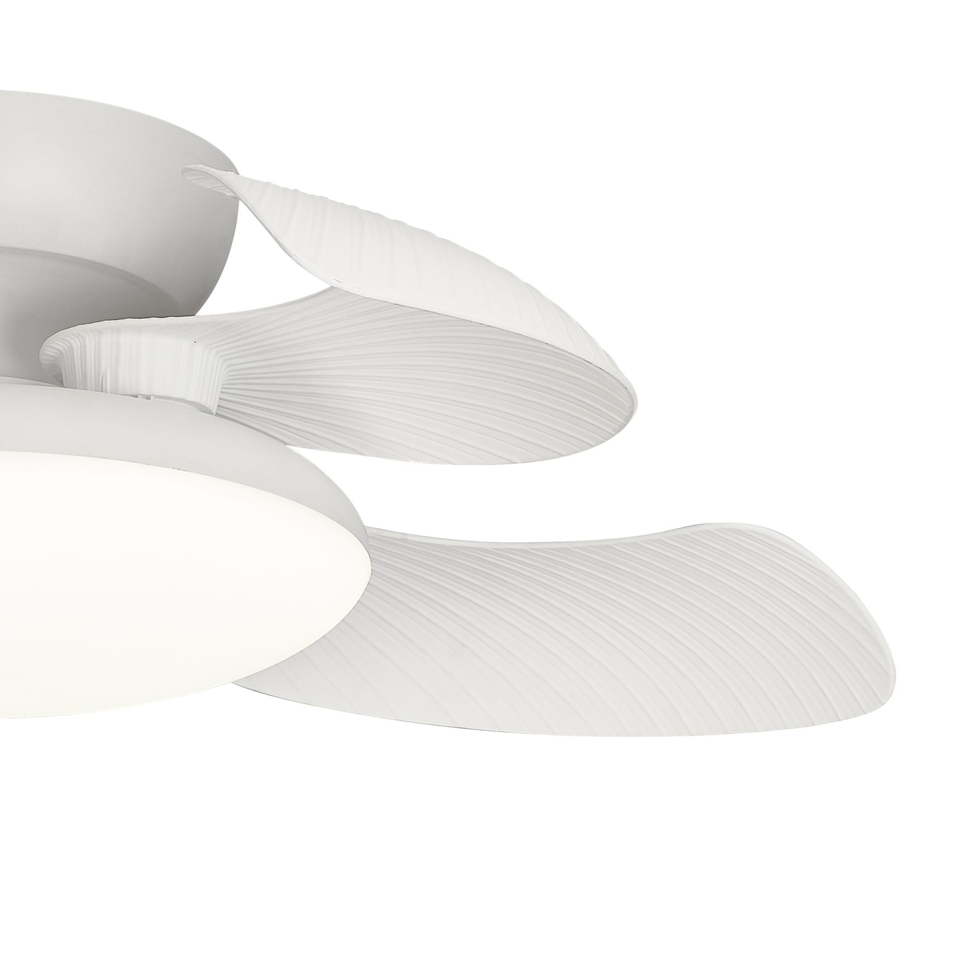Aloha · Ventilador de aspas desplegables con luz · Blanco