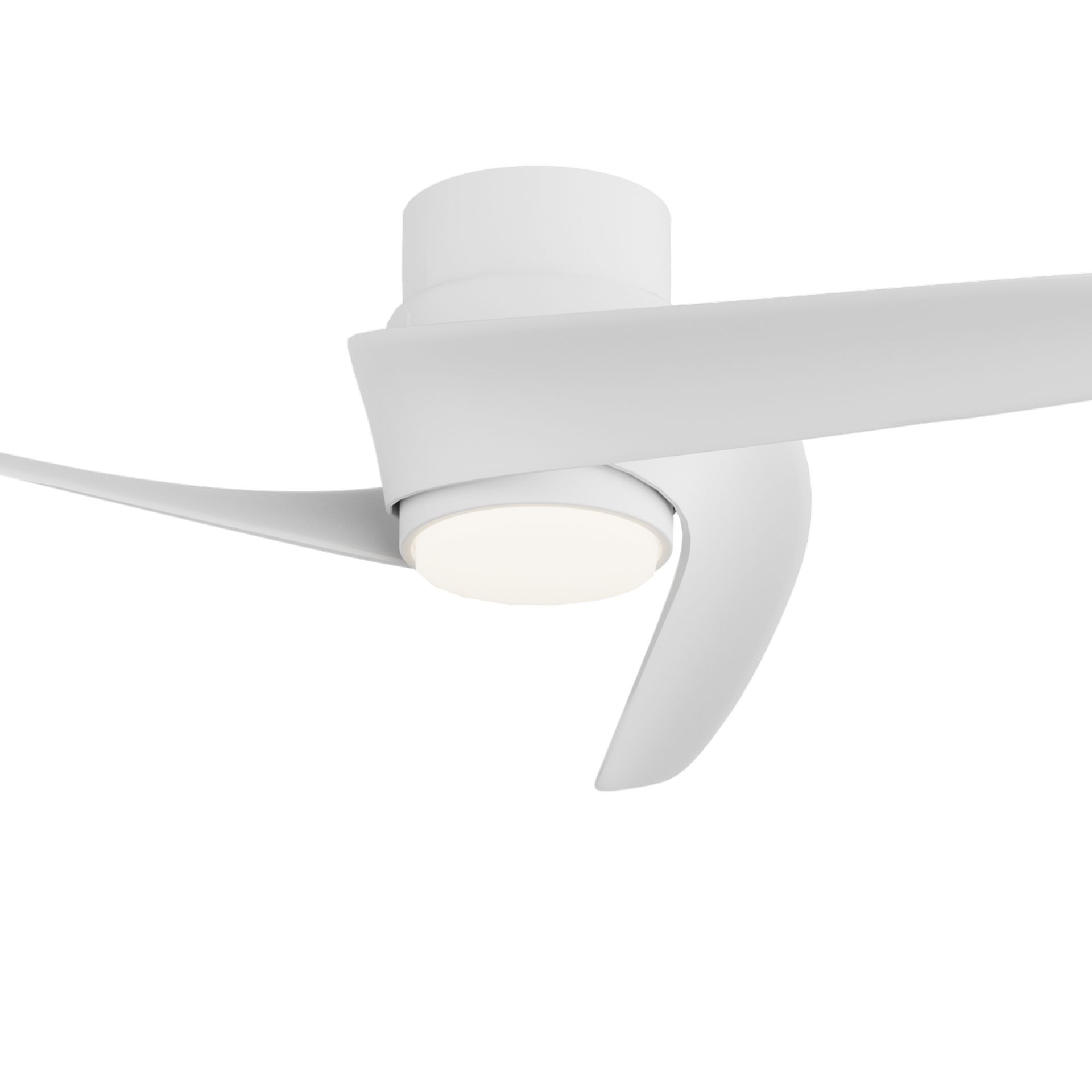 Groenland XS · Ventilador de aspas con luz · Blanco