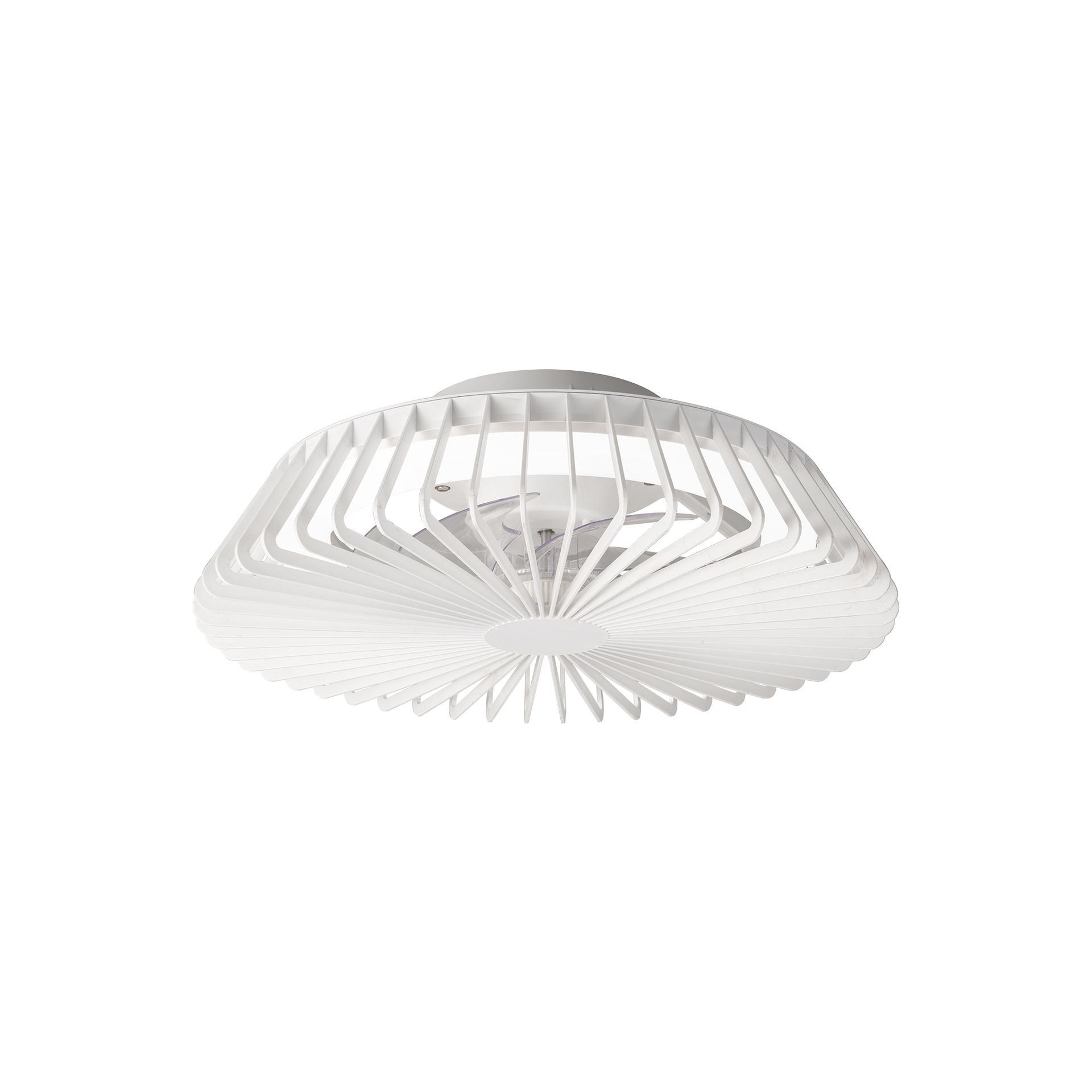 HIMALAYA * VENTILATORE BIANCO 35W PLAFONIERA LED 70W CON TELECOMANDO Y APP