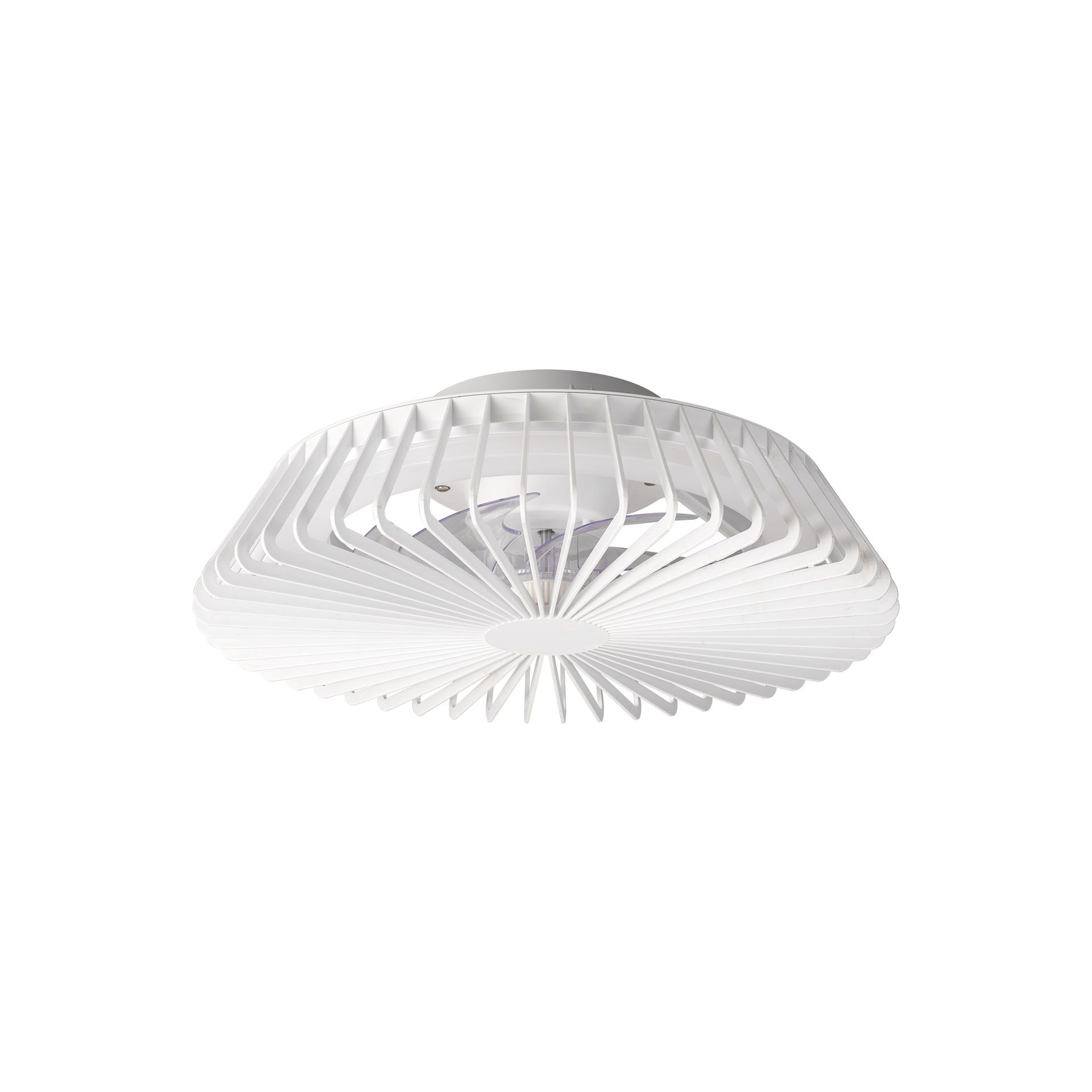 HIMALAYA * VENTILATORE BIANCO 35W PLAFONIERA LED 70W CON TELECOMANDO Y APP