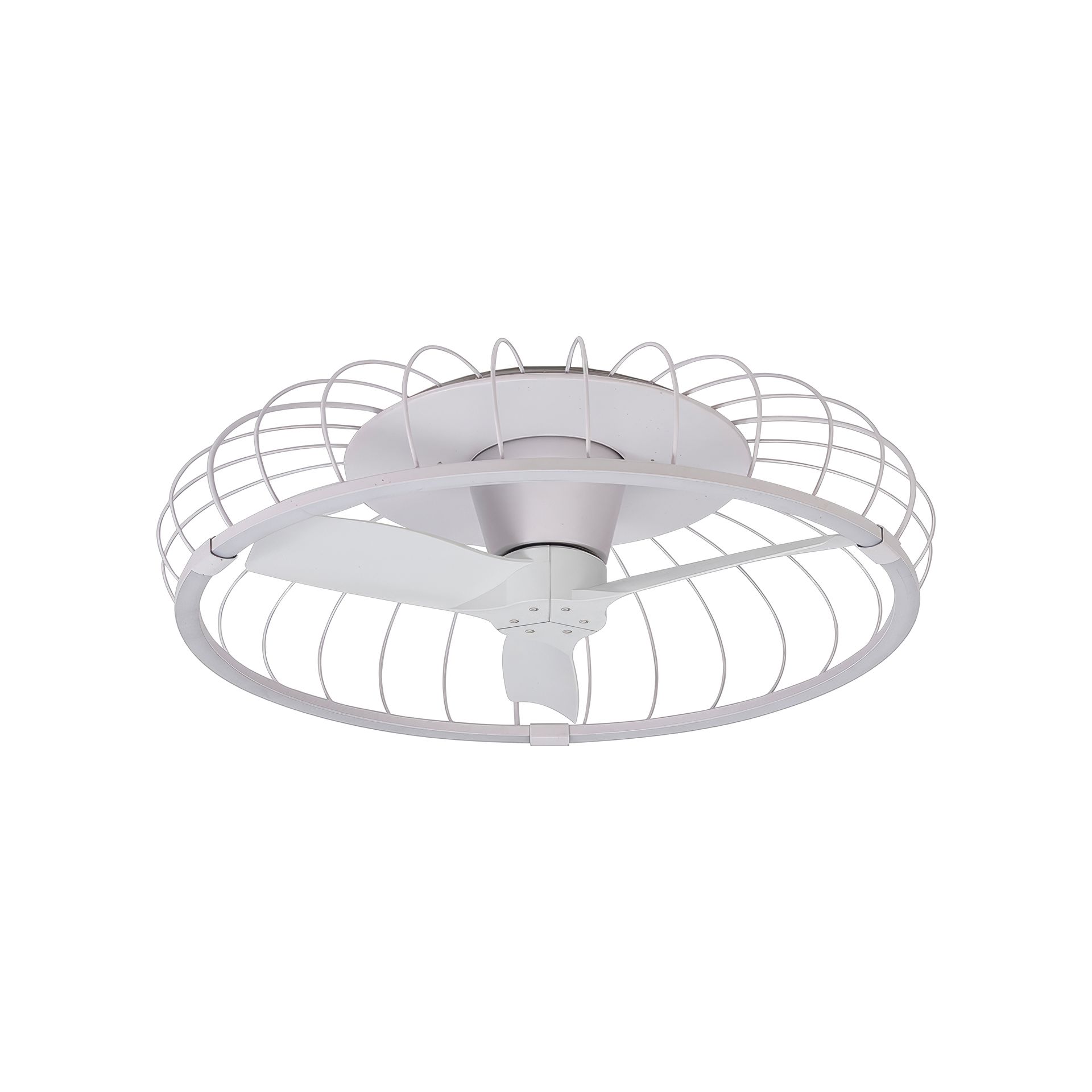 ***DES*** NATURE * VENTILATORE A SOFFITTO LED BIANCO CON TELECOMANDO