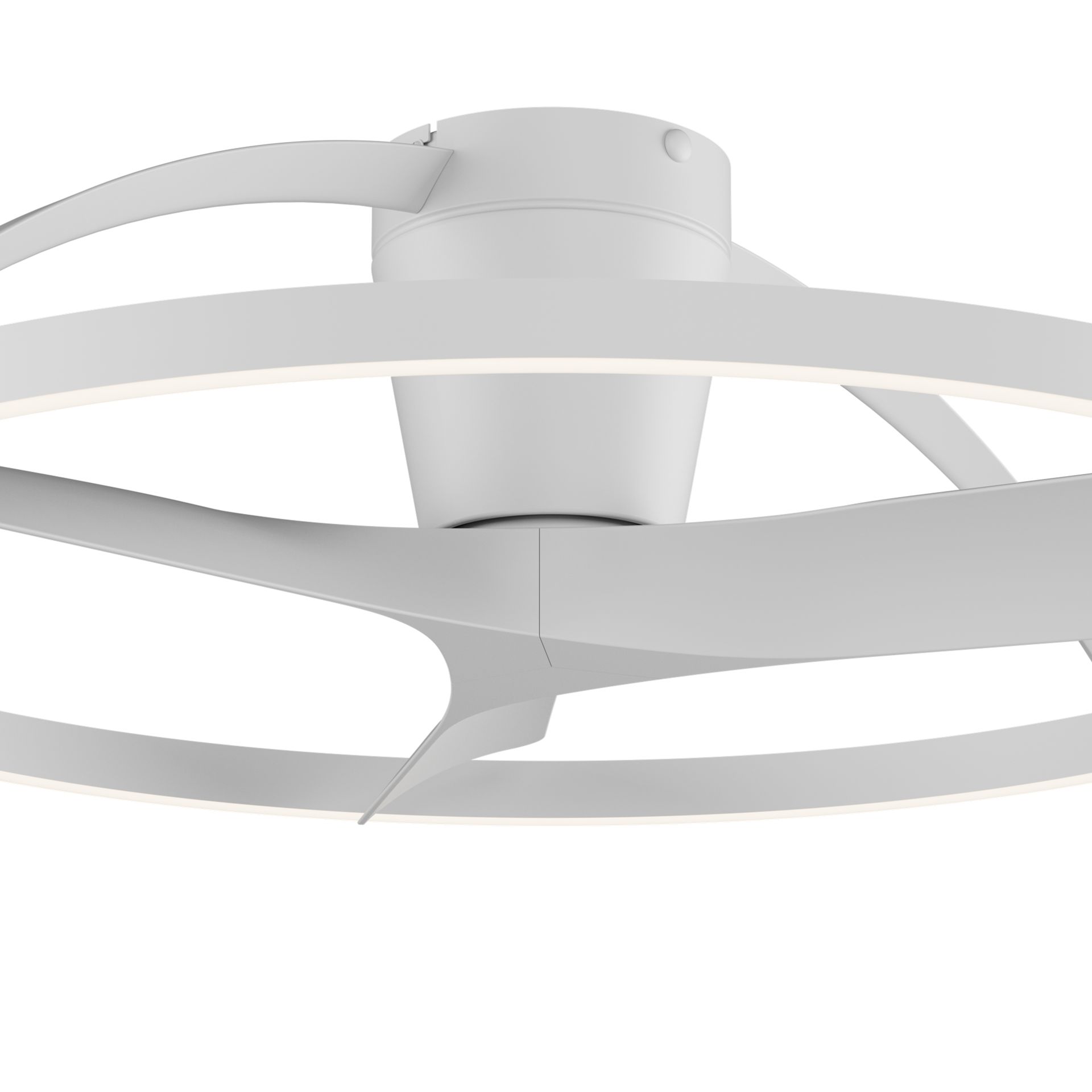 Nepal II · Ventilador de aspas con luz · Blanco