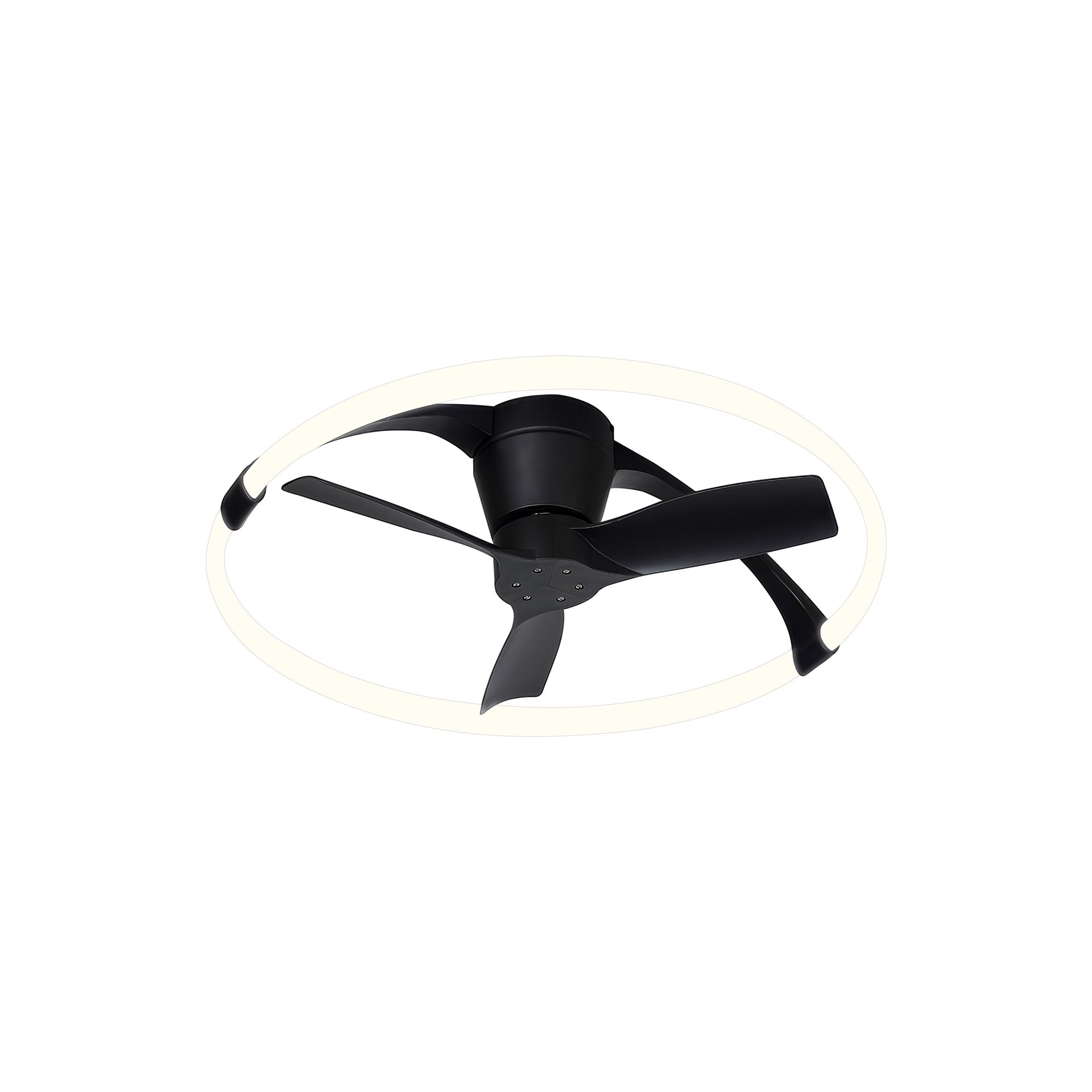 NEPAL MINI * VENTILATORE NERO LED CON TELECOMANDO