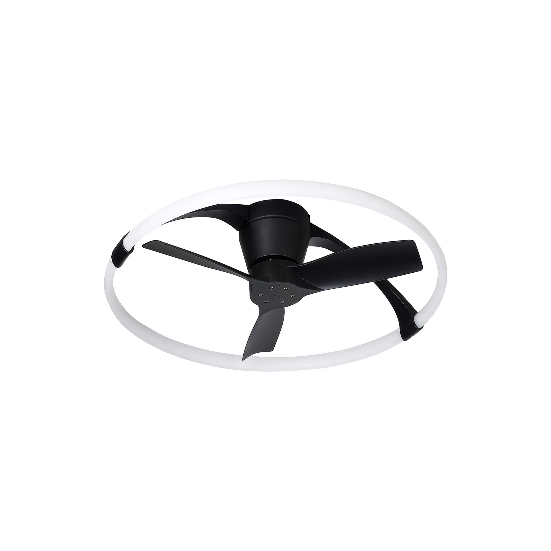 NEPAL MINI * VENTILATORE NERO LED CON TELECOMANDO