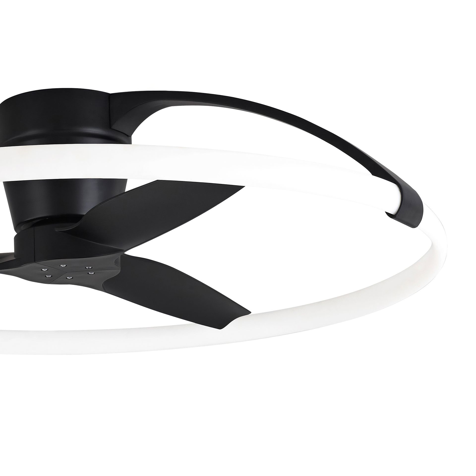 NEPAL MINI * VENTILATORE NERO LED CON TELECOMANDO