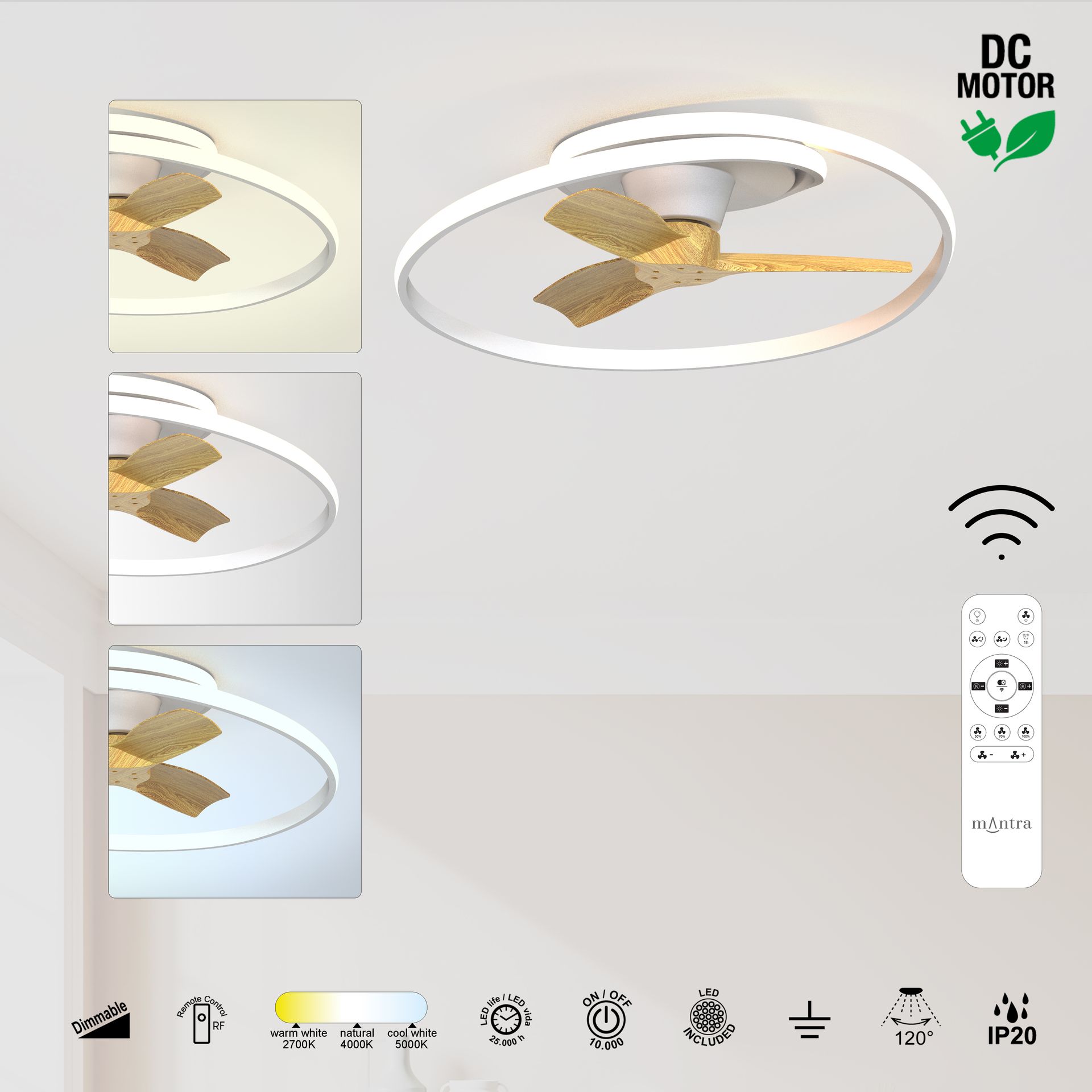 OCEAN * CEILING / FAN - WOOD