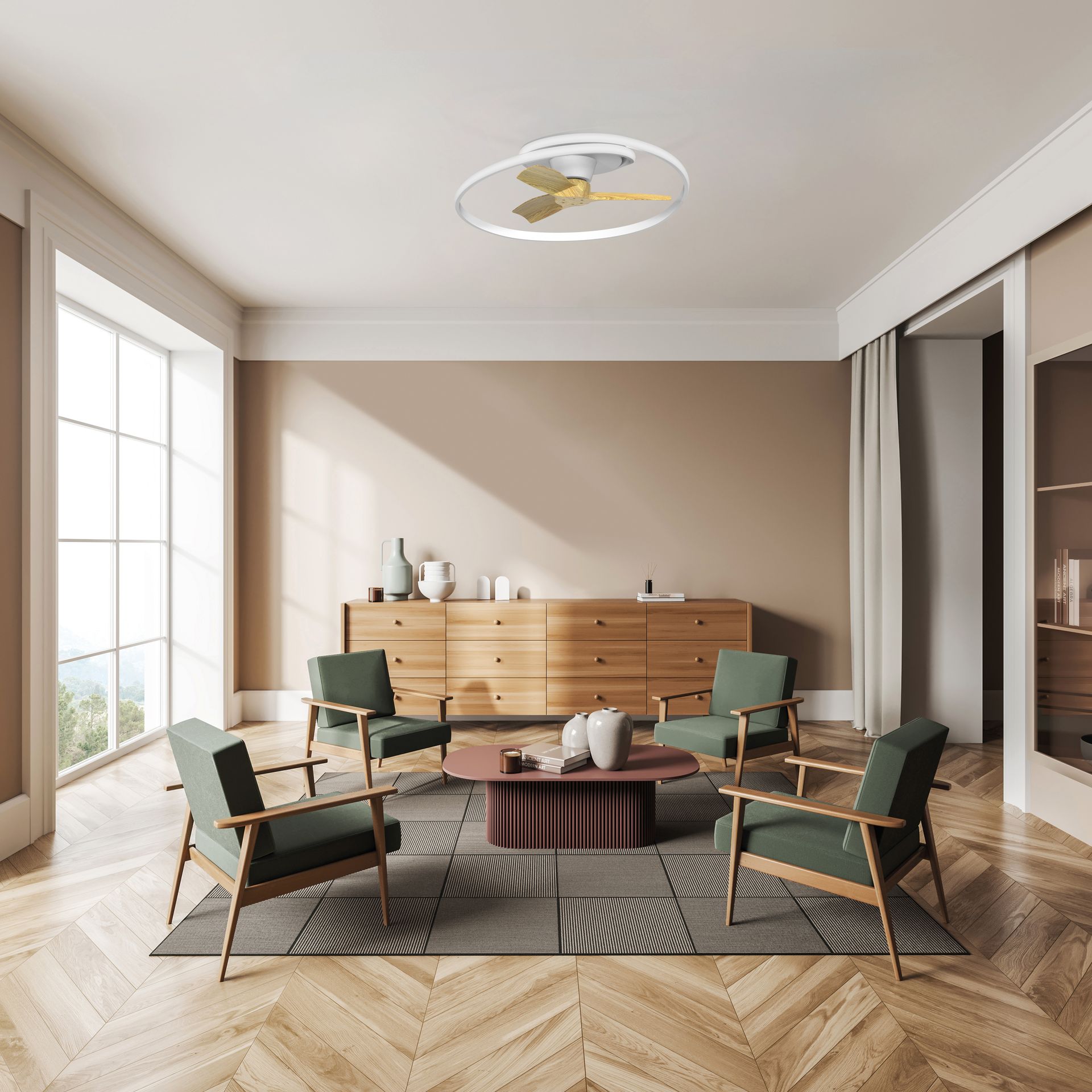 OCEAN * CEILING / FAN - WOOD