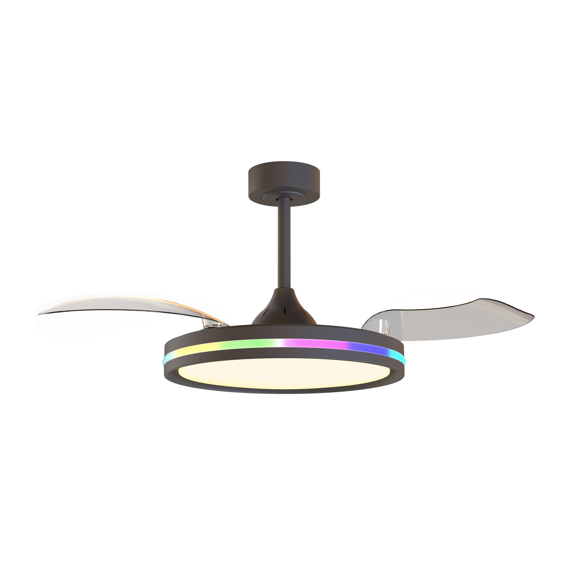 RAFAGA * Ventilateur LED noir 50W-3000K-6500K 