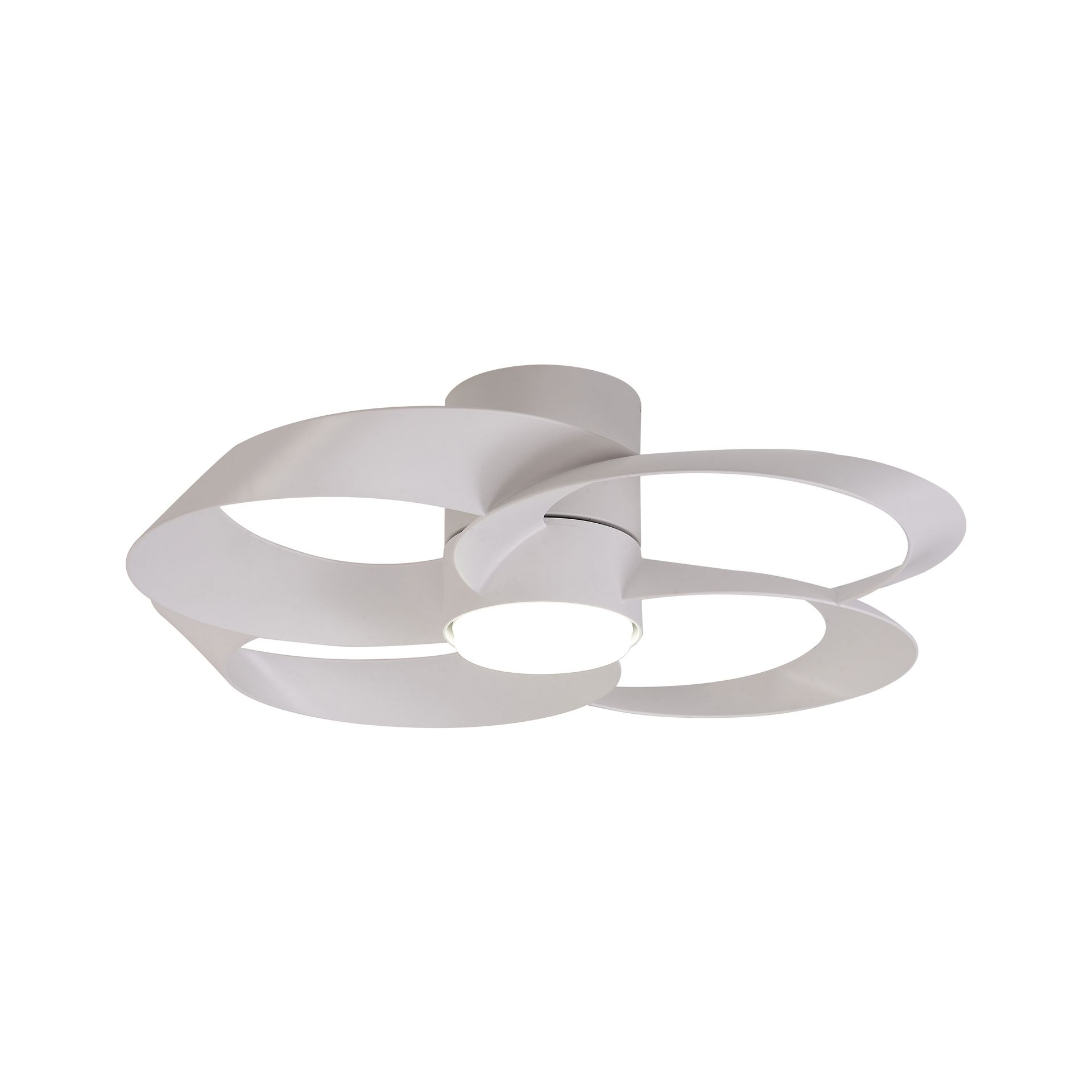 Rose · Ventilador de aspas con luz · Blanco