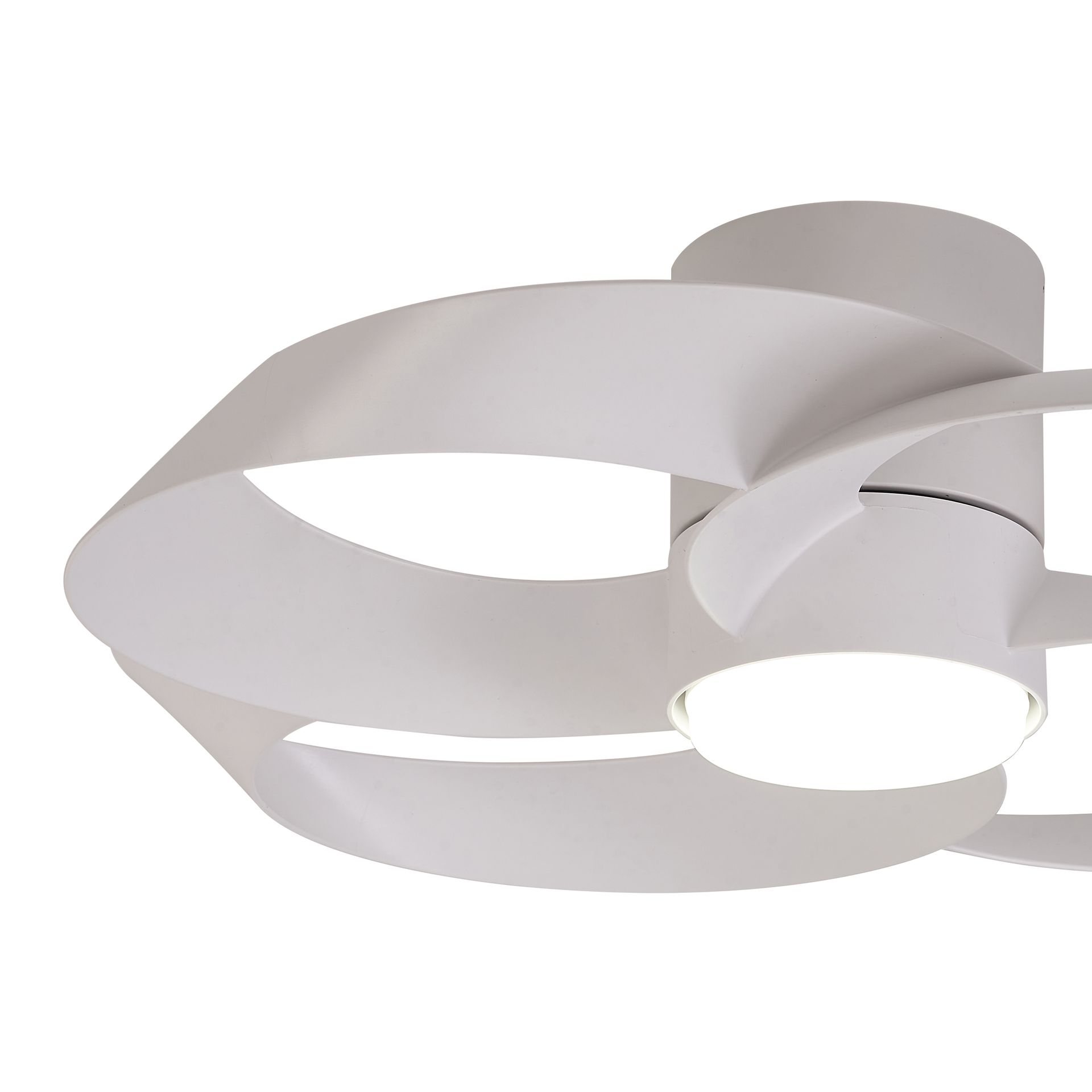 Rose · Ventilador de aspas con luz · Blanco