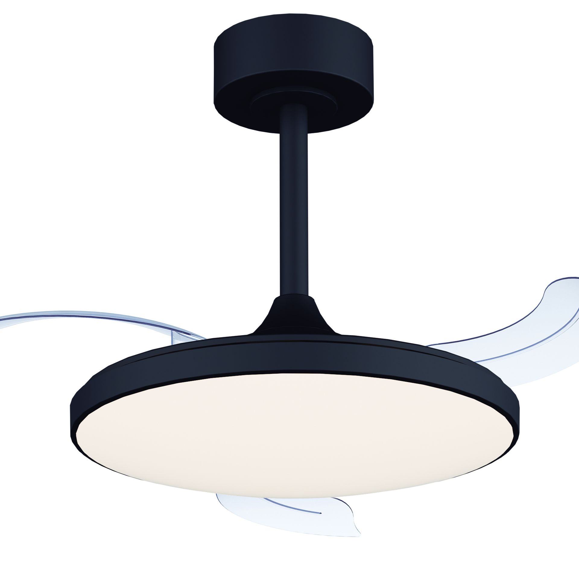 Slim Fan Mini · Ventilador de aspas desplegables con luz · Black
