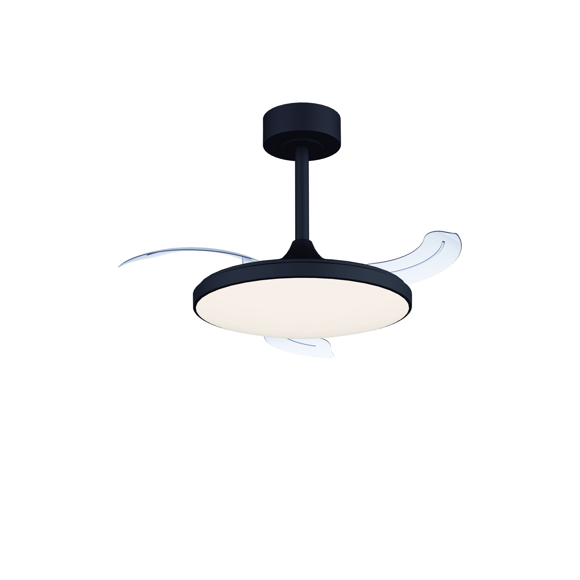 Slim Fan Mini · Ventilador de aspas desplegables con luz · Black