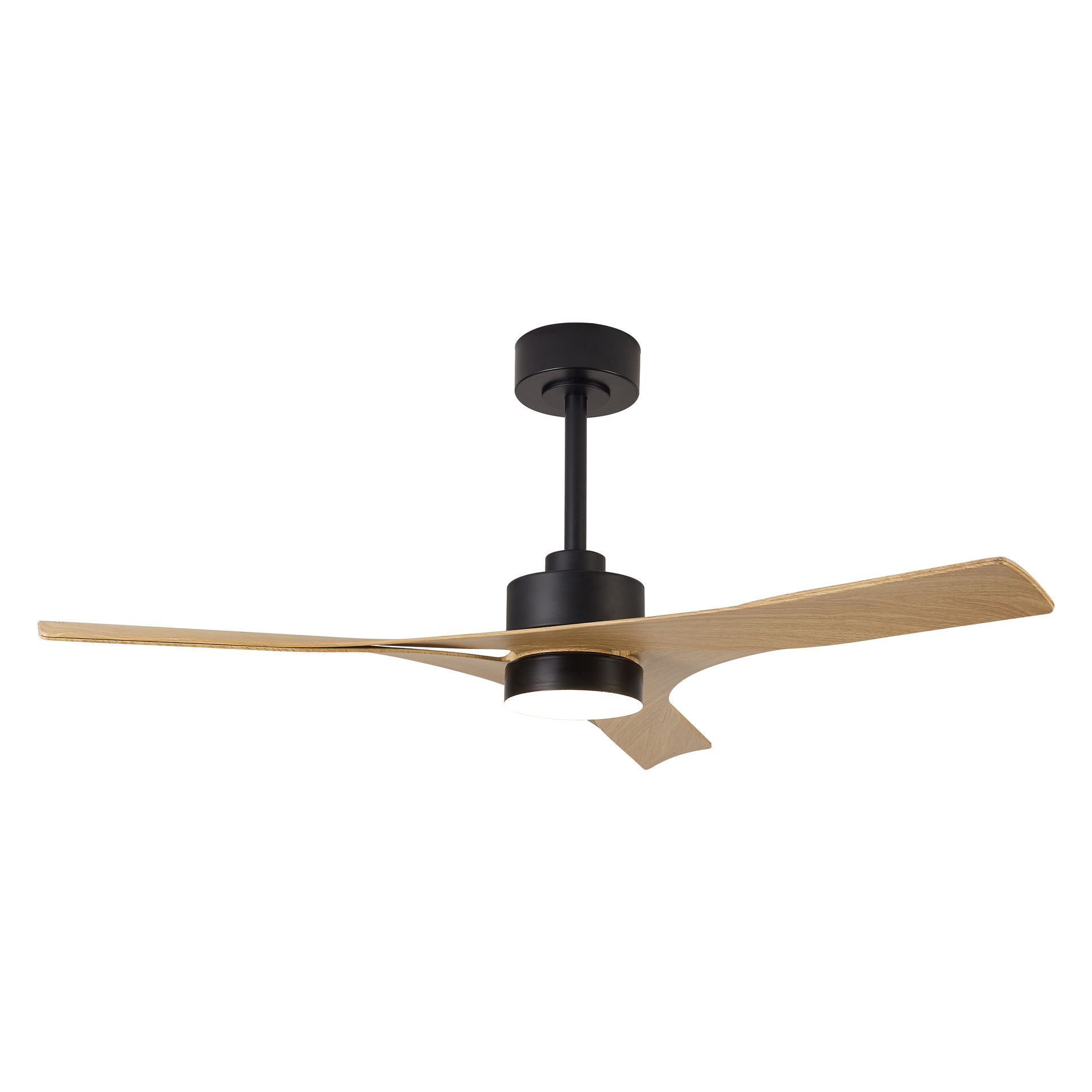 Thai · Ventilateur de plafond avec éclairage · Noir / Bois