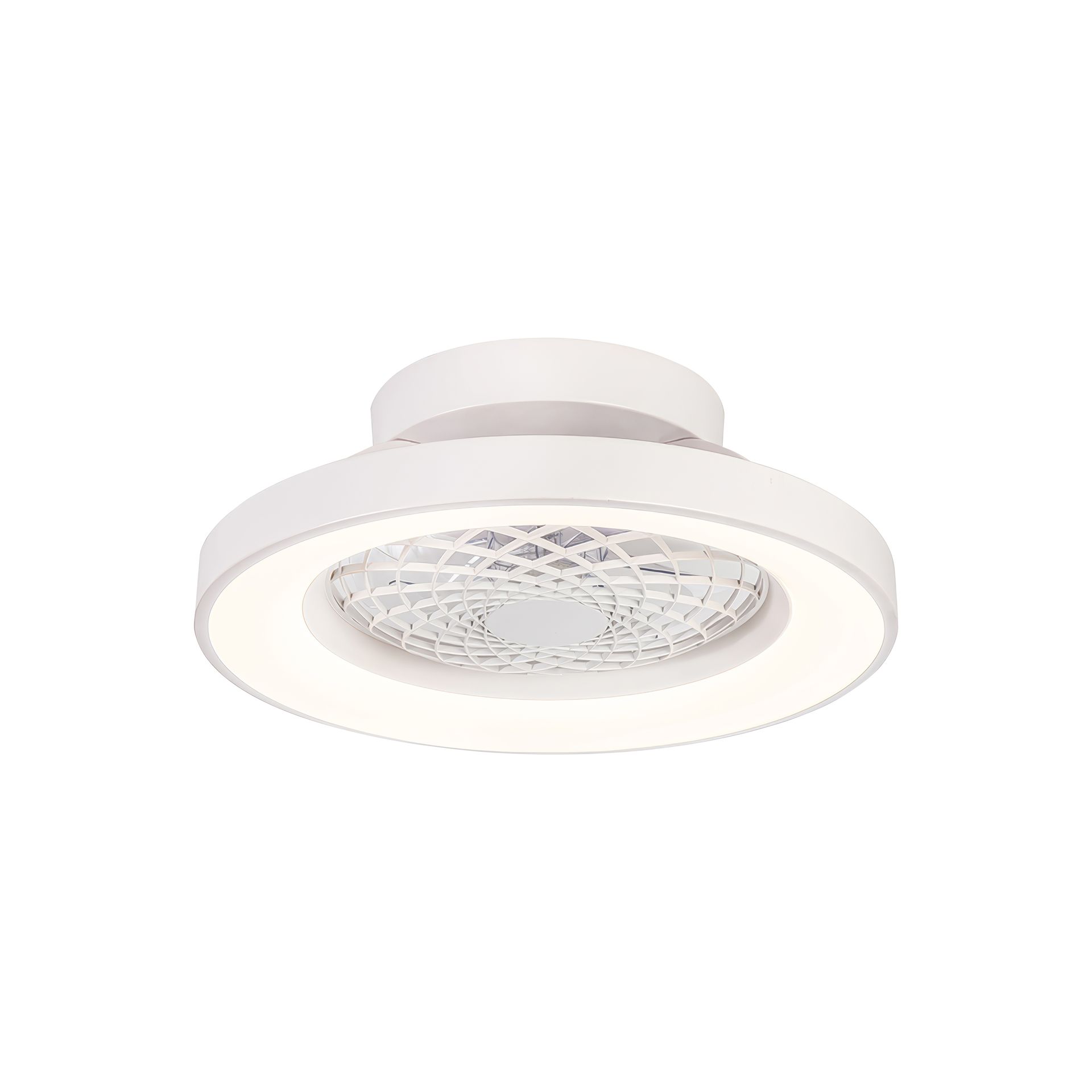 Tíbet Mini · Plafonnier-ventilateur à pales intégrées · Blanc