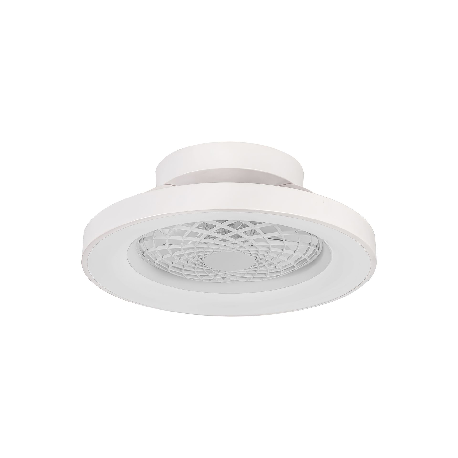 Tíbet Mini · Plafonnier-ventilateur à pales intégrées · Blanc