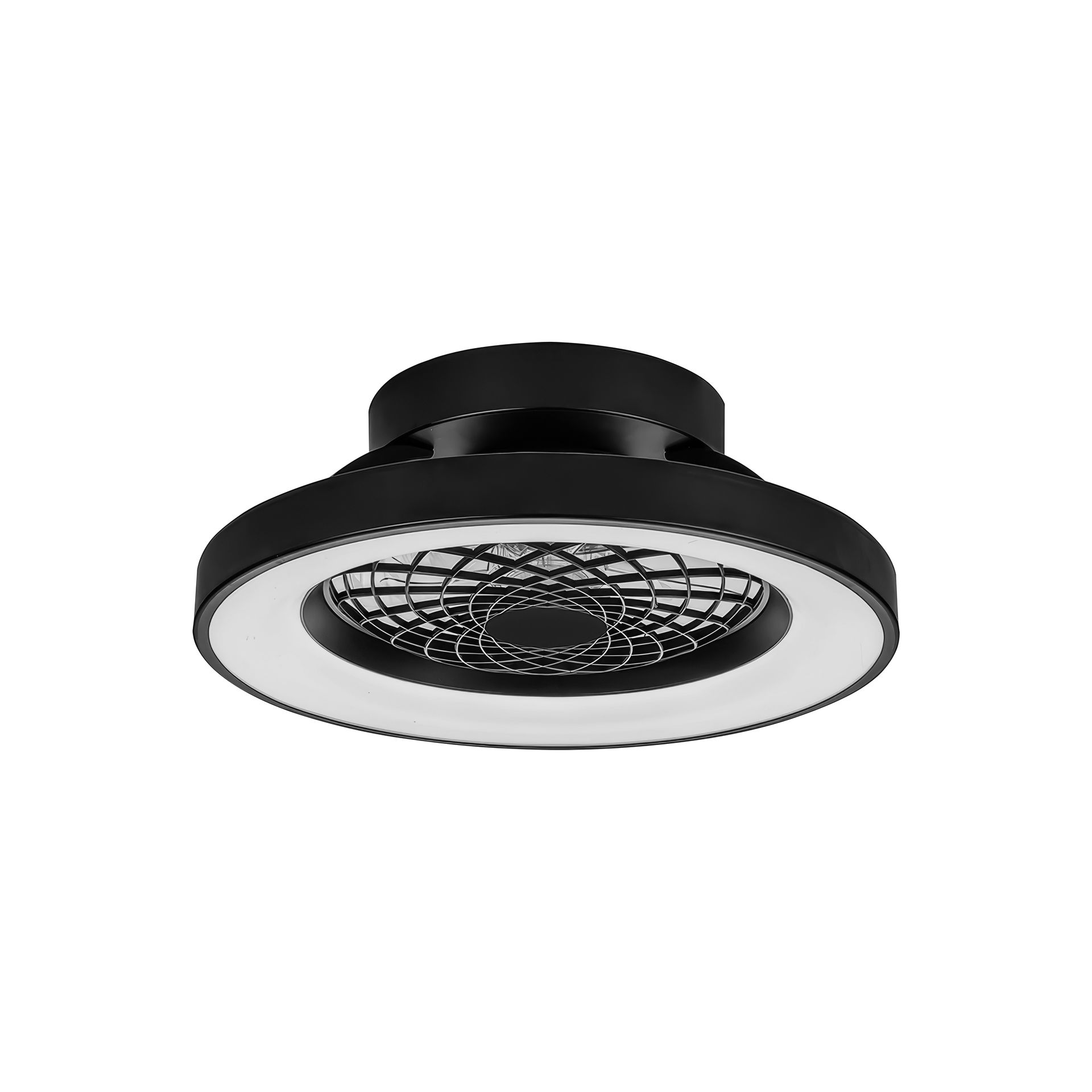 Tíbet Mini · Plafón-ventilador de aspas ocultas con luz · Black