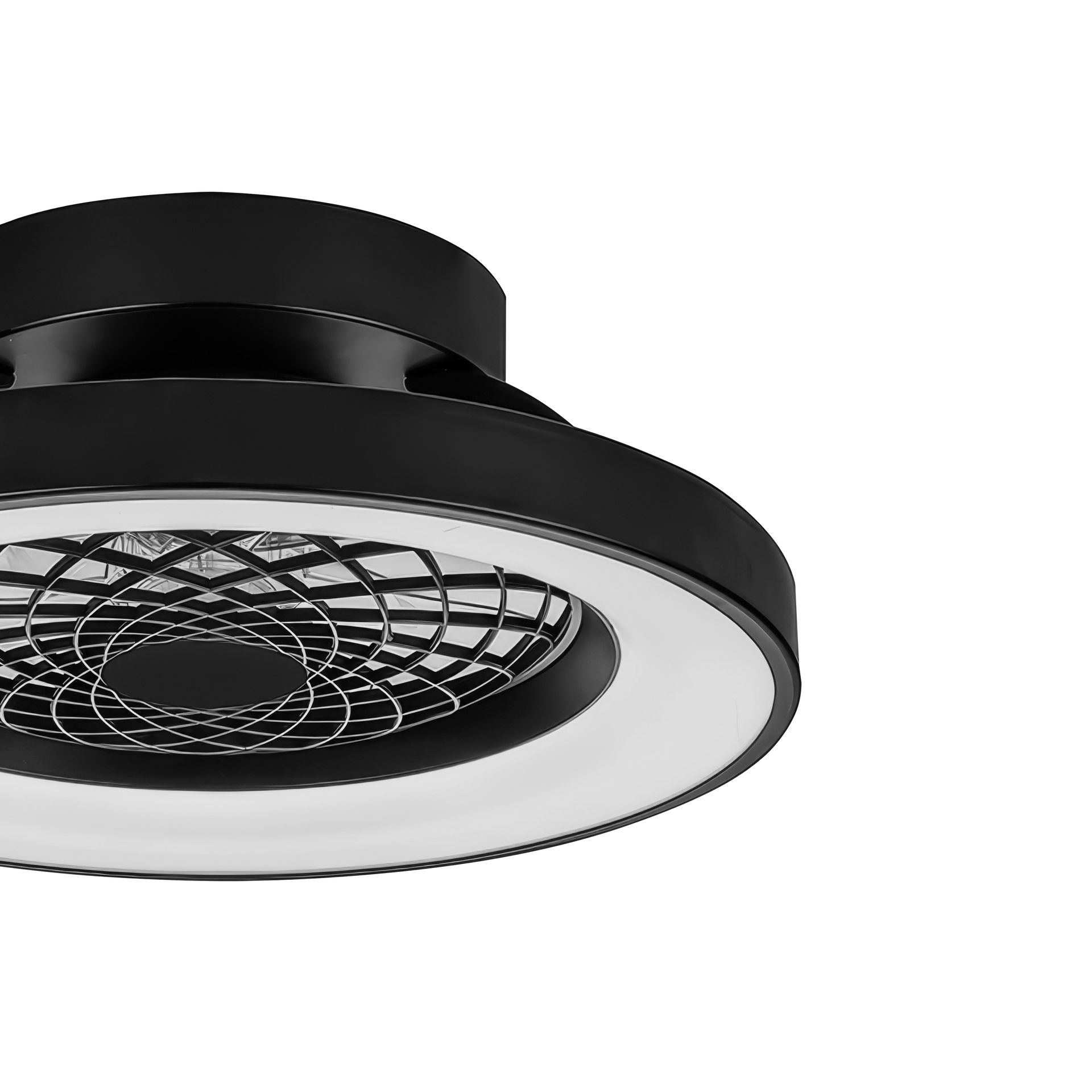 Tíbet Mini · Plafón-ventilador de aspas ocultas con luz · Black