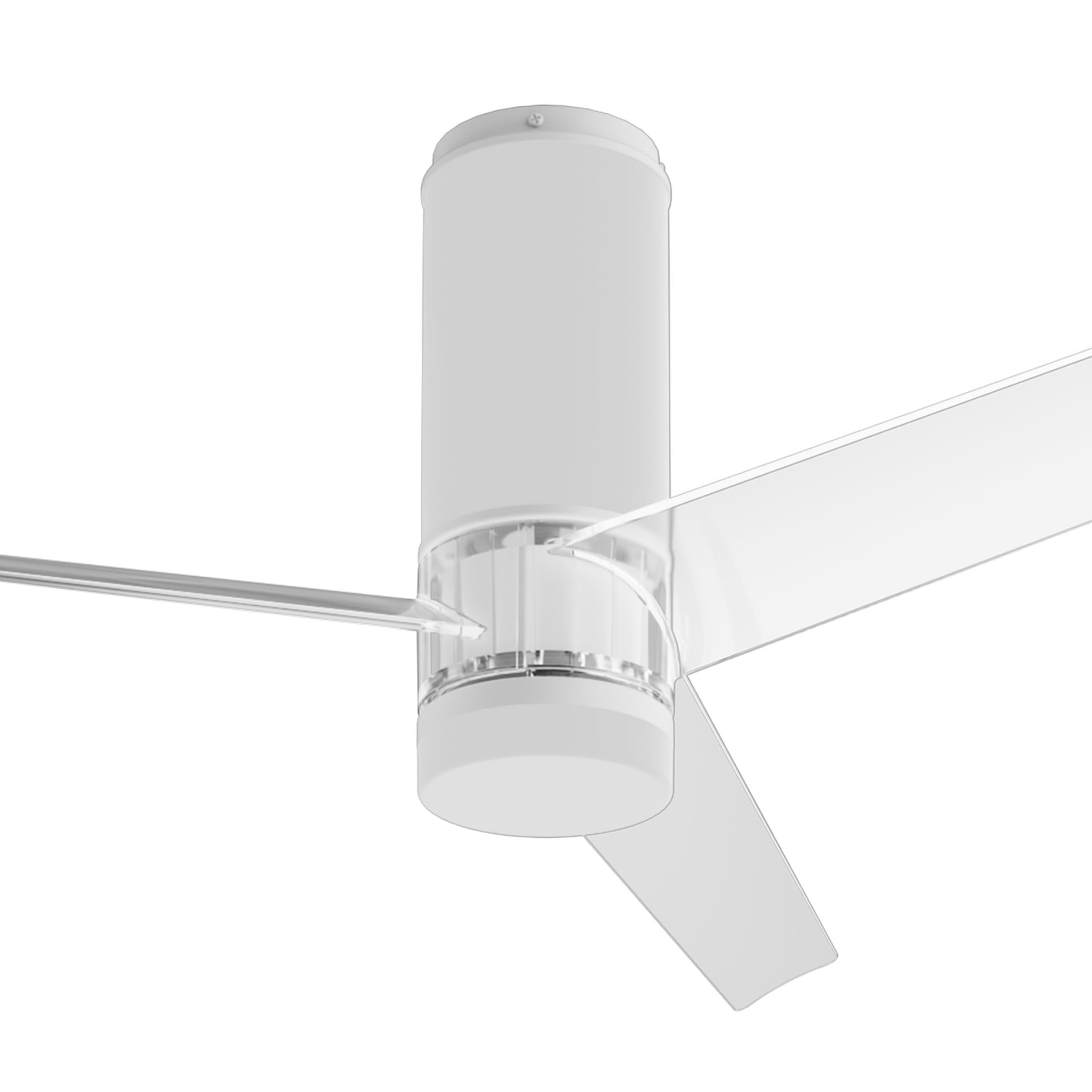 Up Down · Ventilador de aspas con luz · Blanco