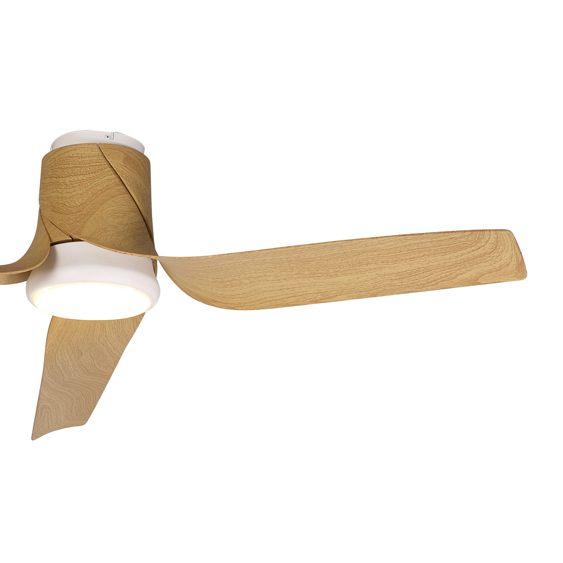 USHUAIA * CEILING / FAN - WHITE+WOOD