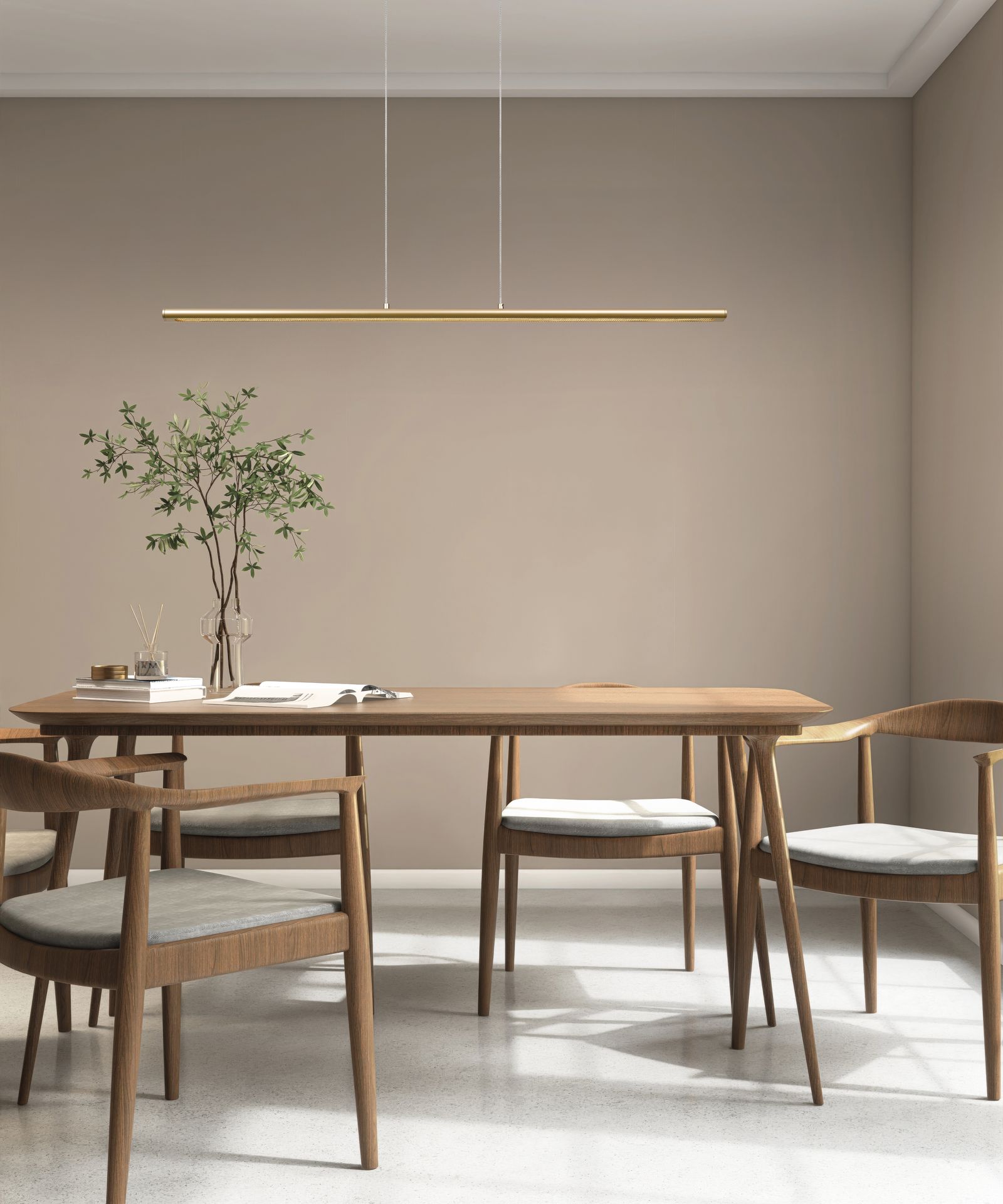 LINEALE * LAMPADA LED 38W - PINTURA ORO
