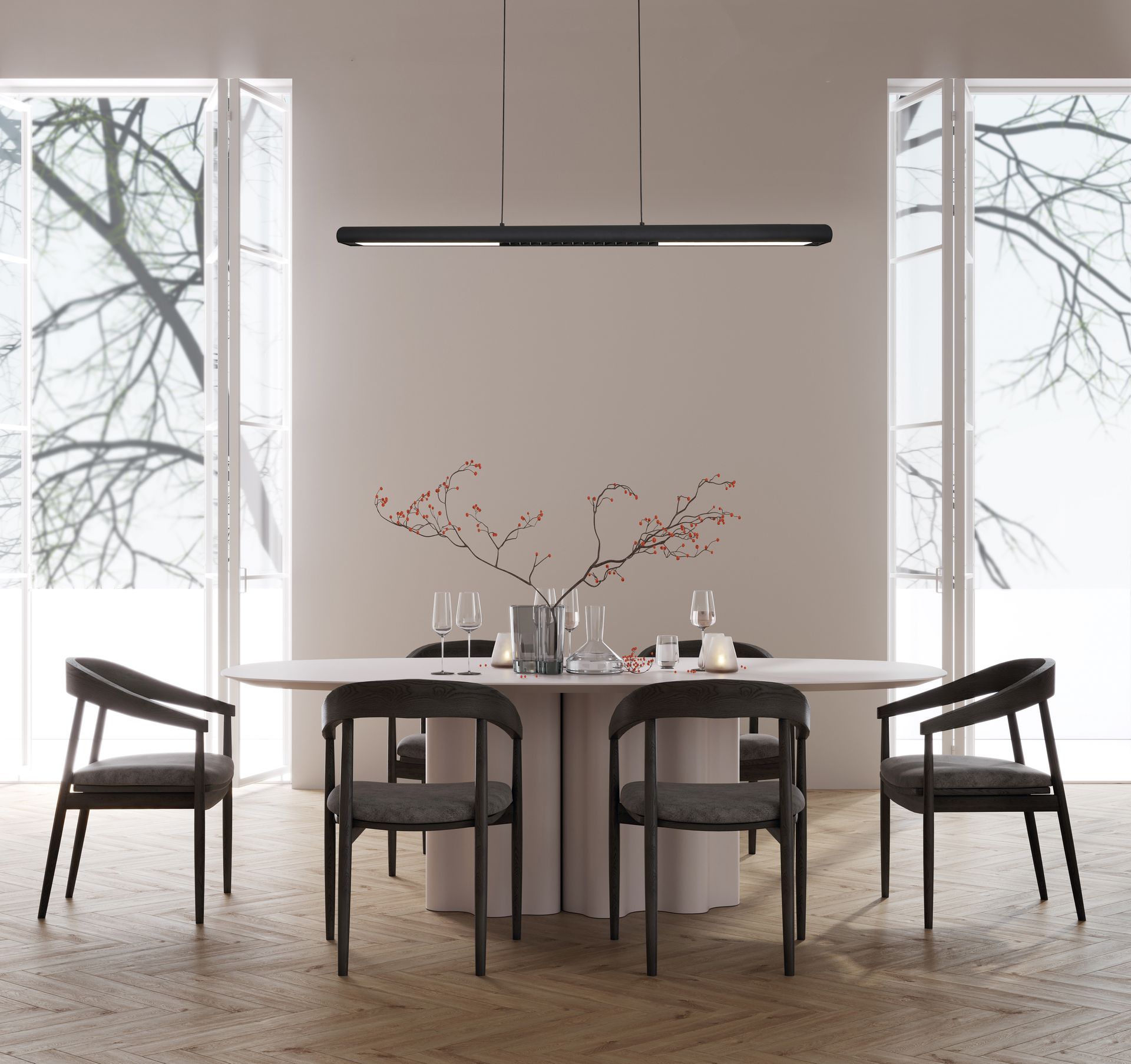 LINEALE * LAMPADA LED 24W NERA