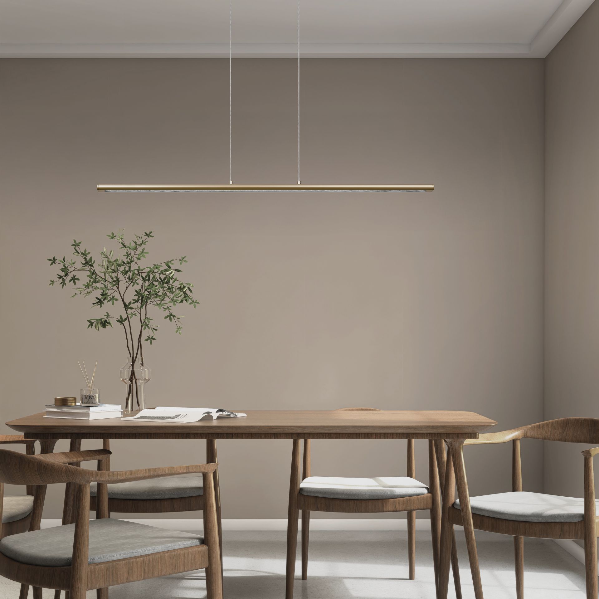 LINEALE * LAMPADA LED 38W - PINTURA ORO