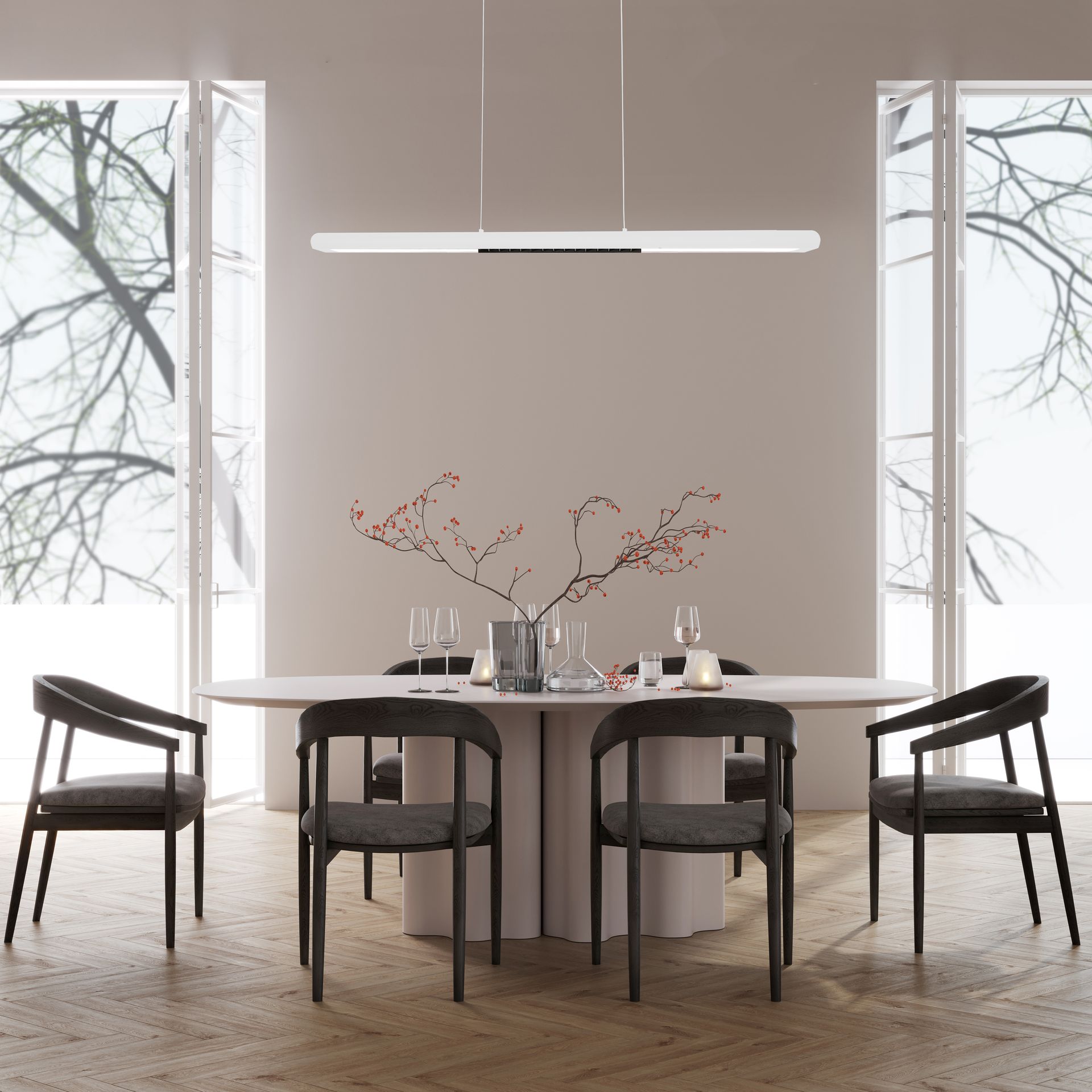 LINEL * LED PENDANT 24W WHITE