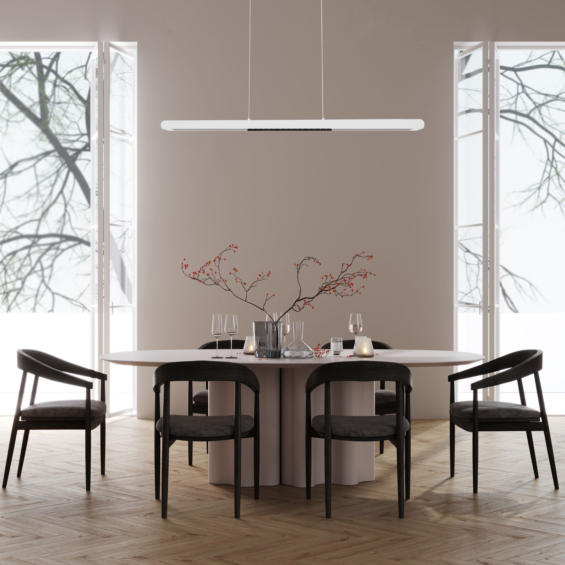 LINEL * LED PENDANT 24W WHITE