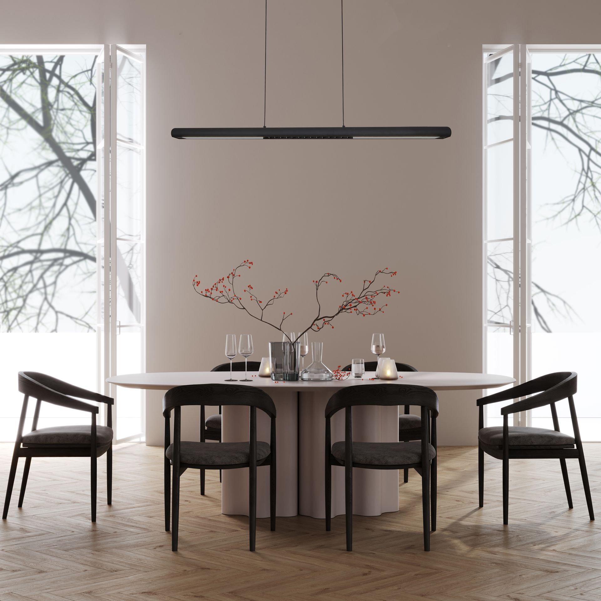 LINEALE * LAMPADA LED 24W NERA