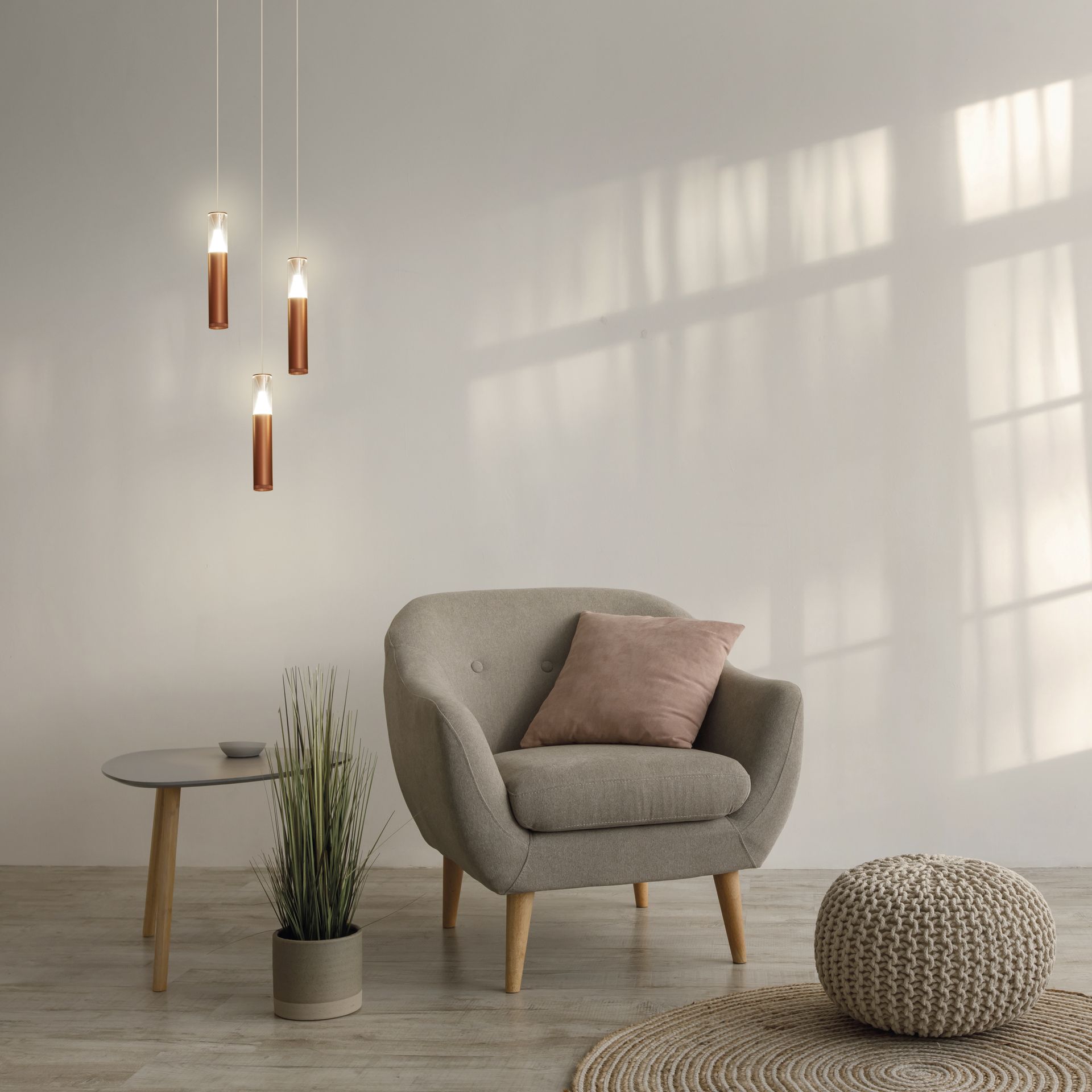 SPARK * SOSPESO 1L LED 7W - Oro rosado