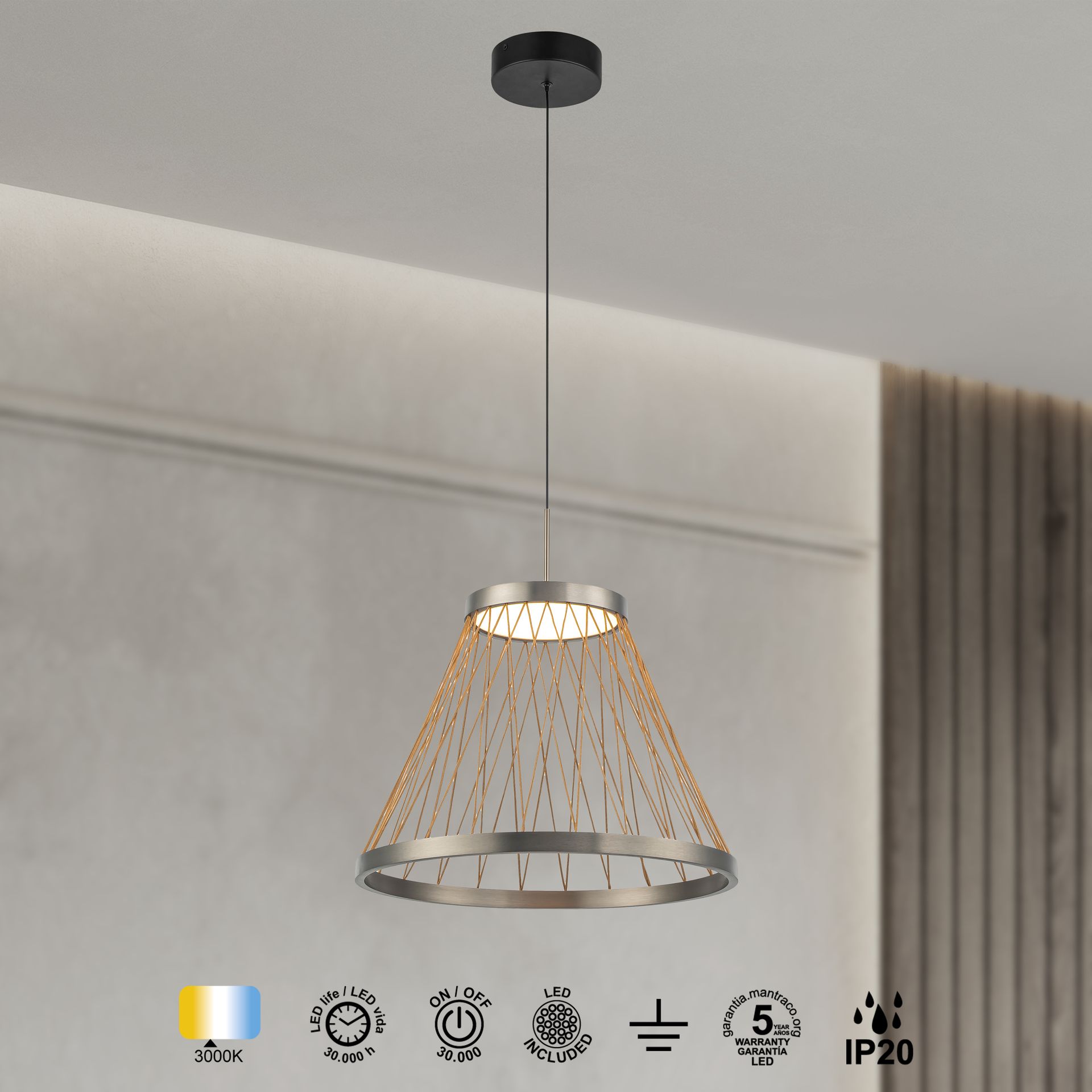 SPIDER*LED PENDANT 20W 3000K