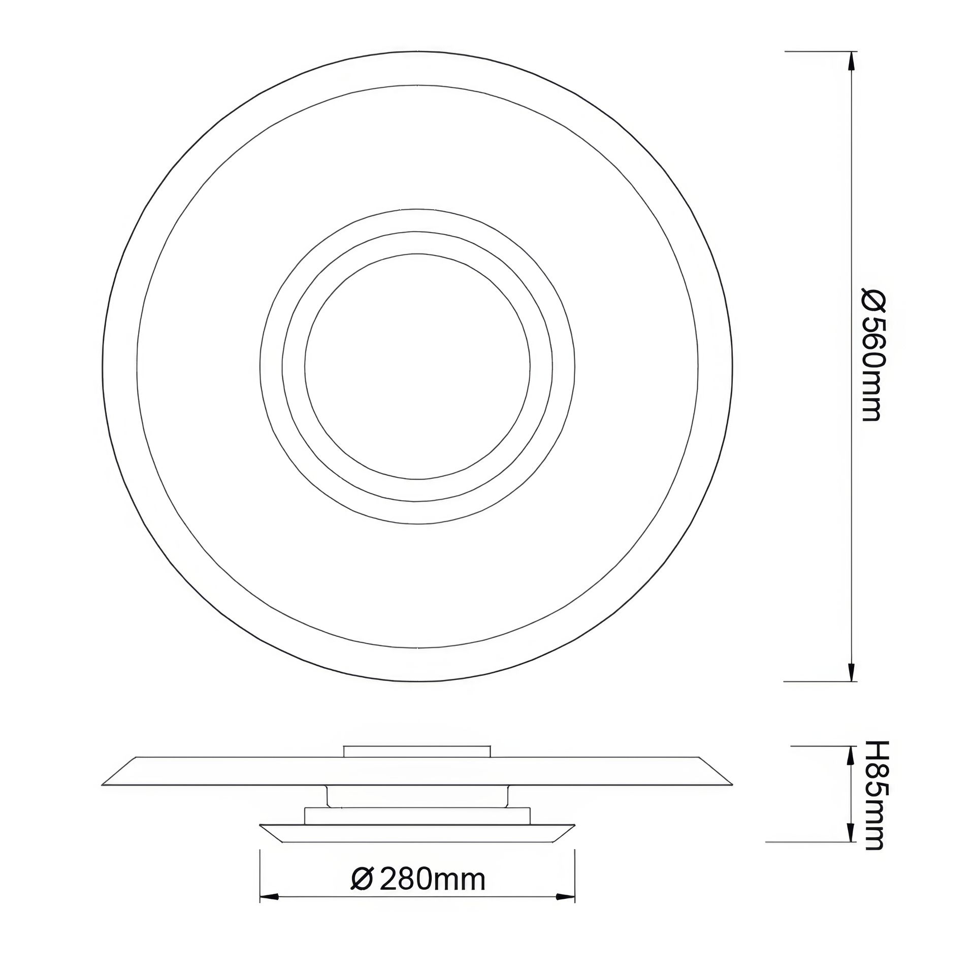 ***DES*** TINA* LED CEILING 24W 3000K