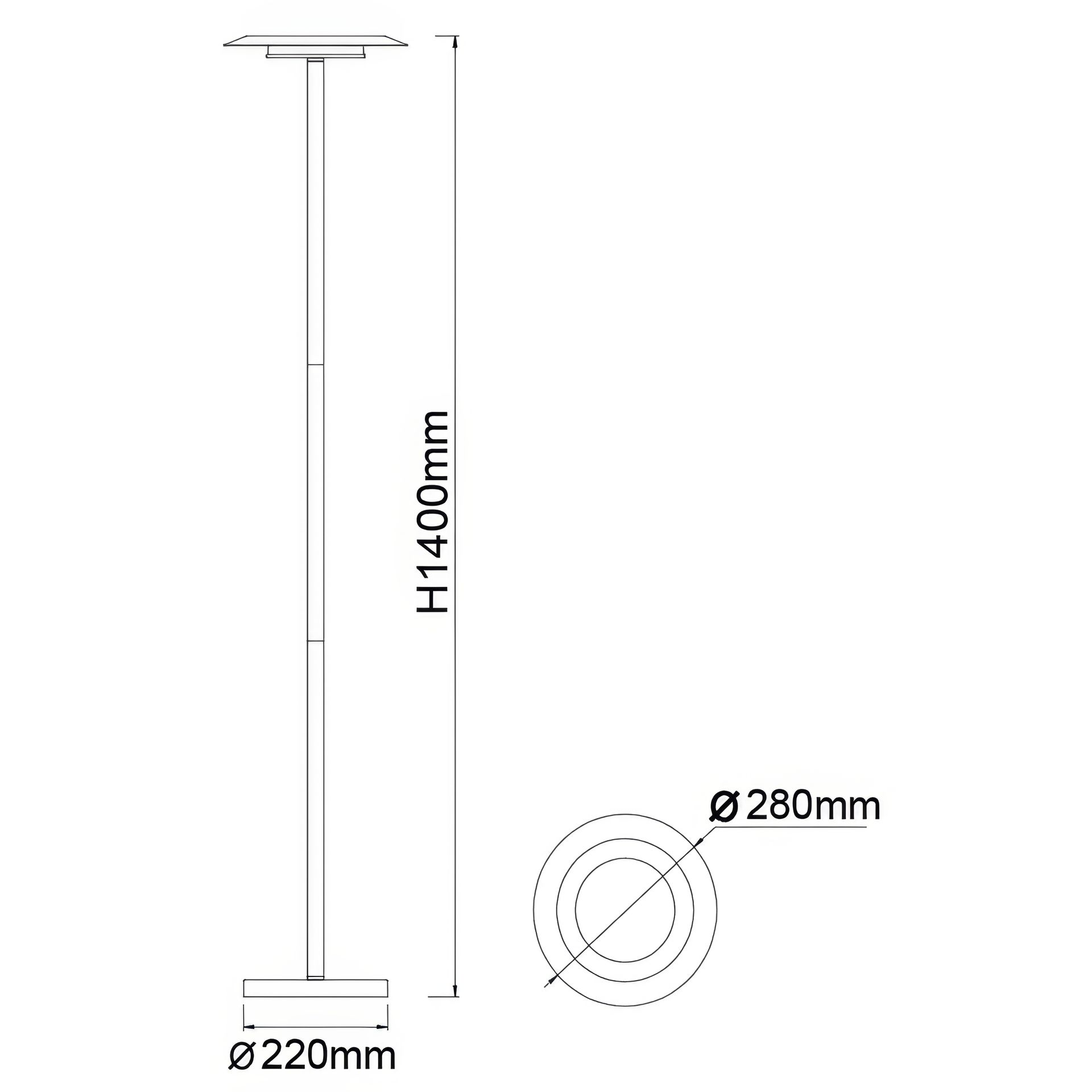 Tina · Lampadaires · Blanc mat