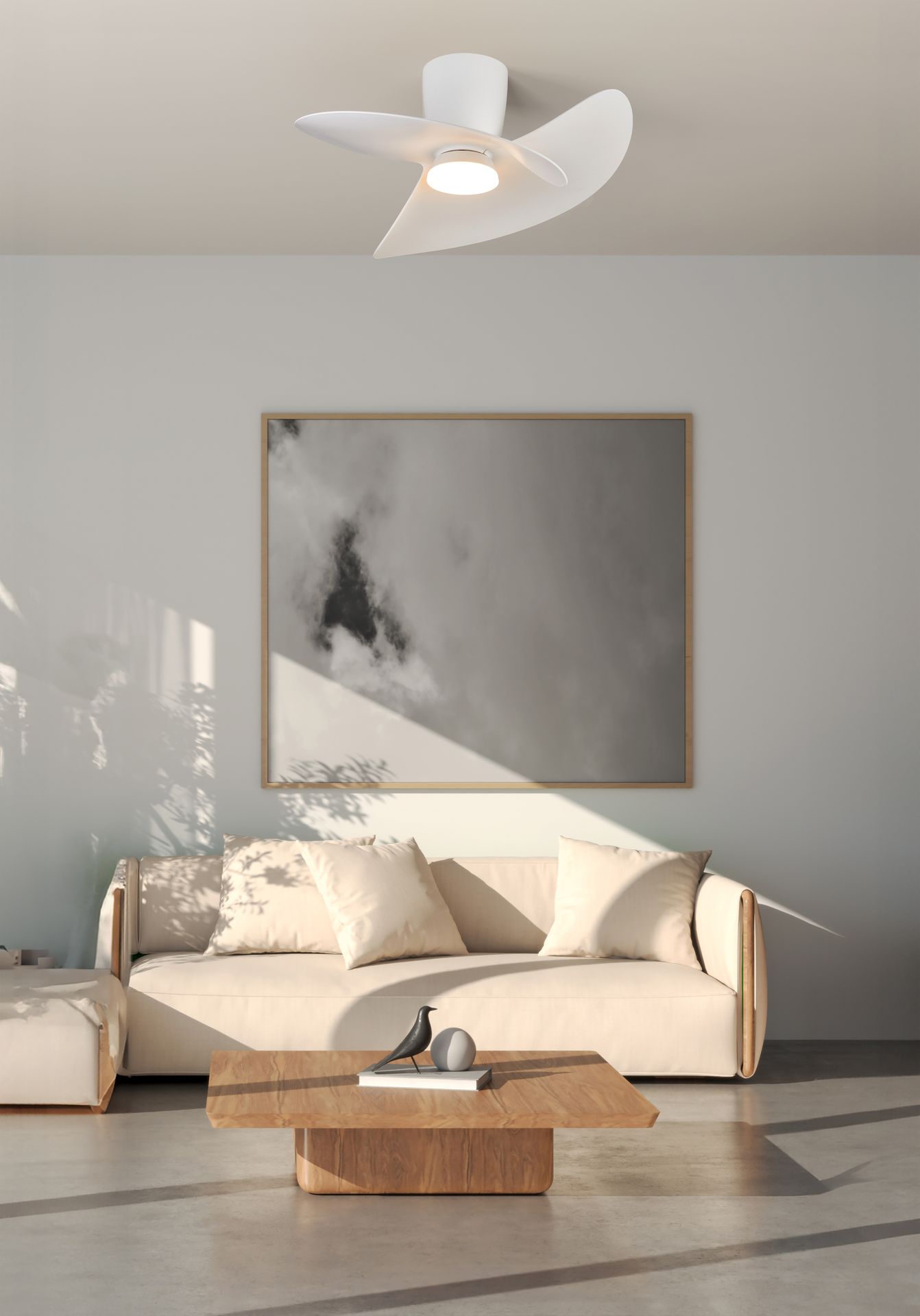ONA * CEILING FAN  - WHITE