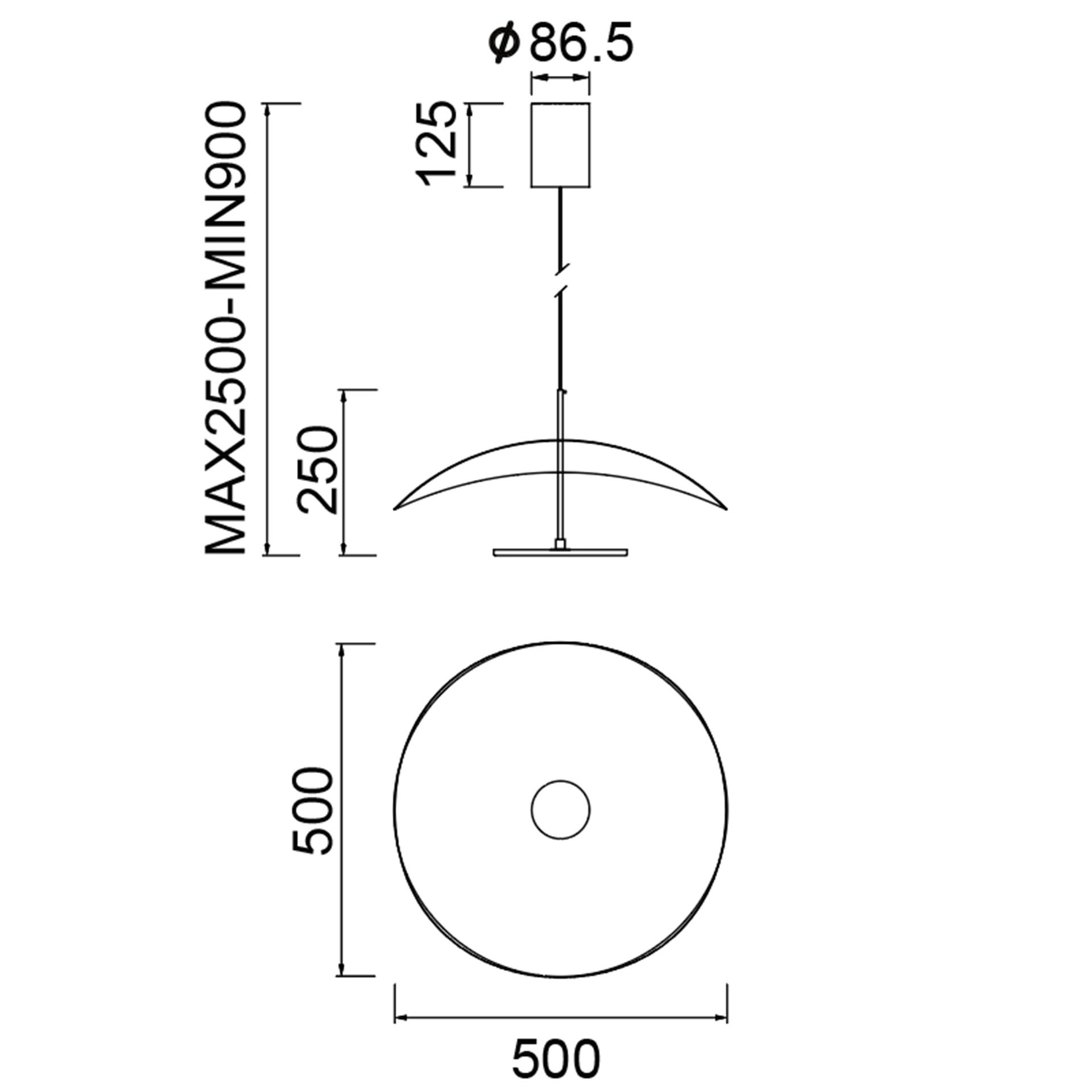 ABISAL * Pendant light LED 1 lights 18W CCT 2700-5700K