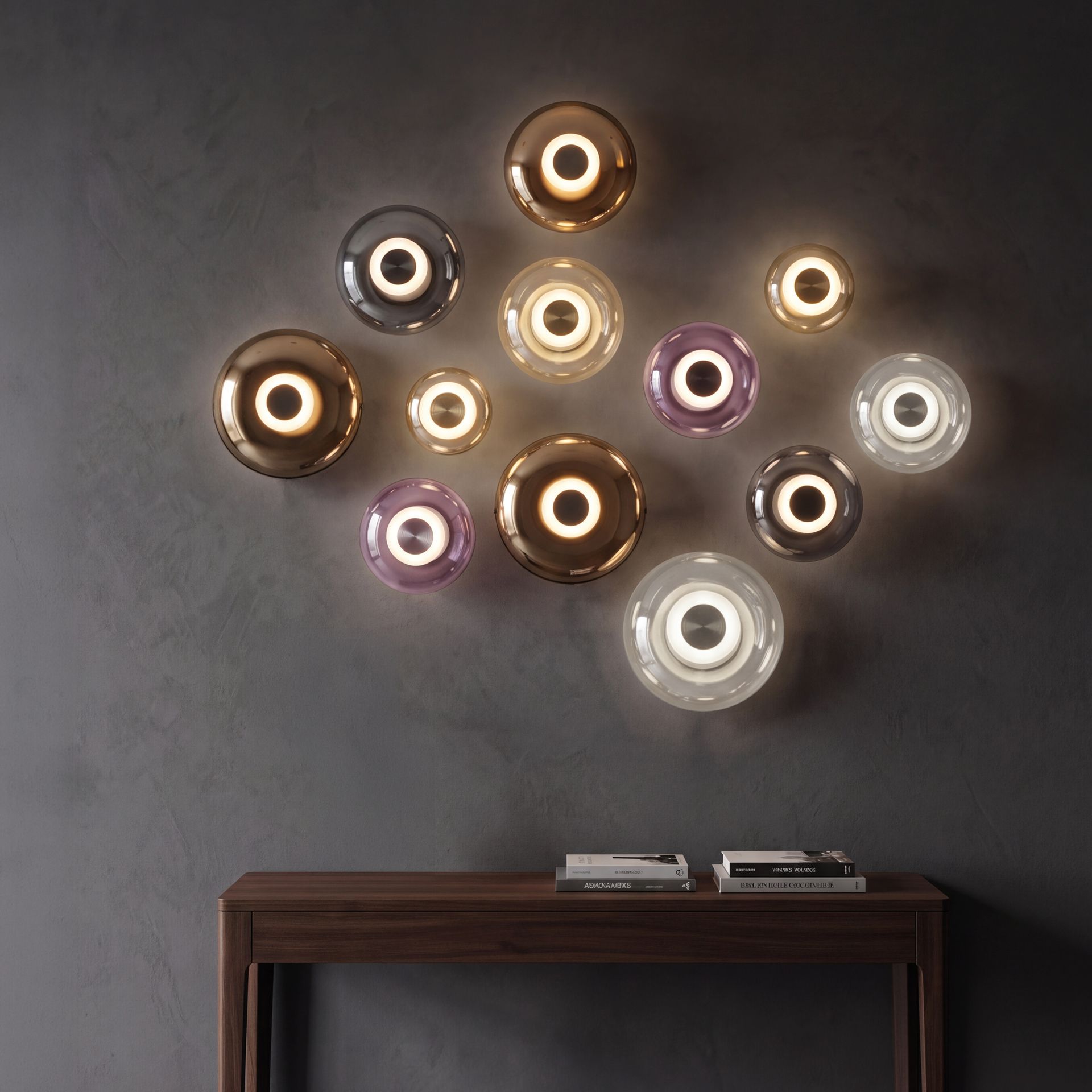MAGMA * Applique LED 5W Trasparente/Nichel satinato