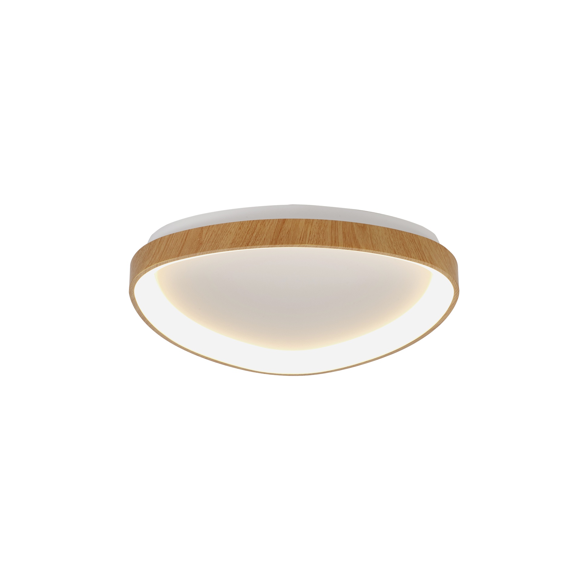 NISEKO II * CEILING TRIANGULAR LED 42 CM - WITH REMOTE CONTROL CCT - WOOD