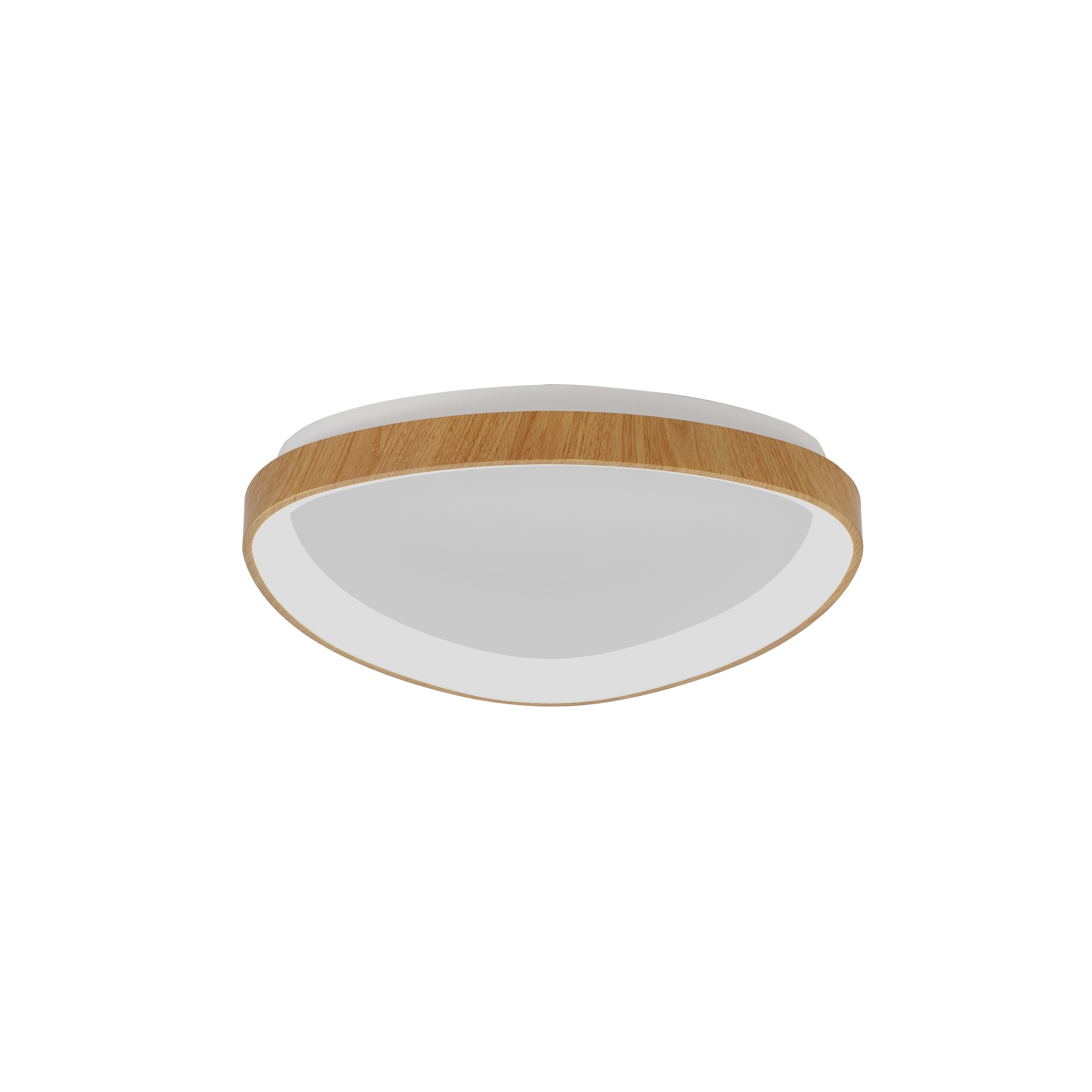 NISEKO II * CEILING TRIANGULAR LED 42 CM - WITH REMOTE CONTROL CCT - WOOD